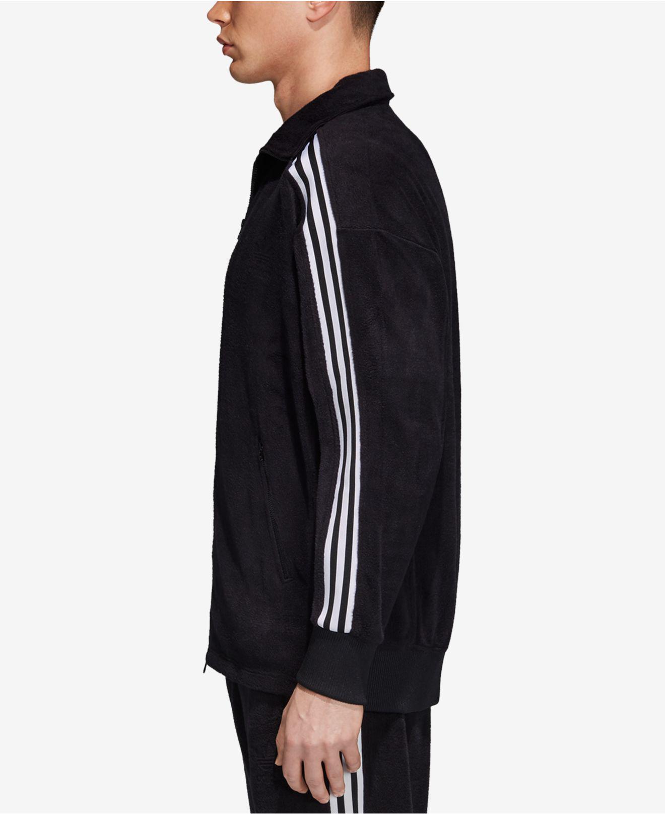 adidas beckenbauer velour track jacket