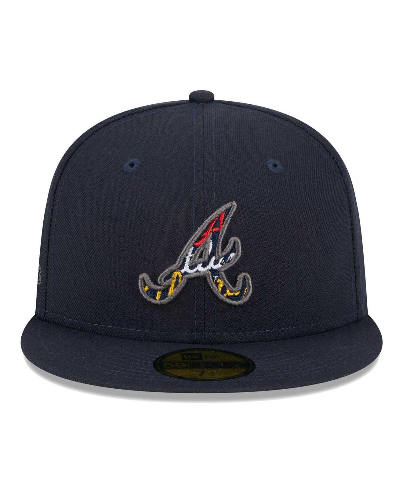 Atlanta Braves New Era 1995 World Series Metallic Gold Undervisor 59FIFTY  Fitted Hat - Black