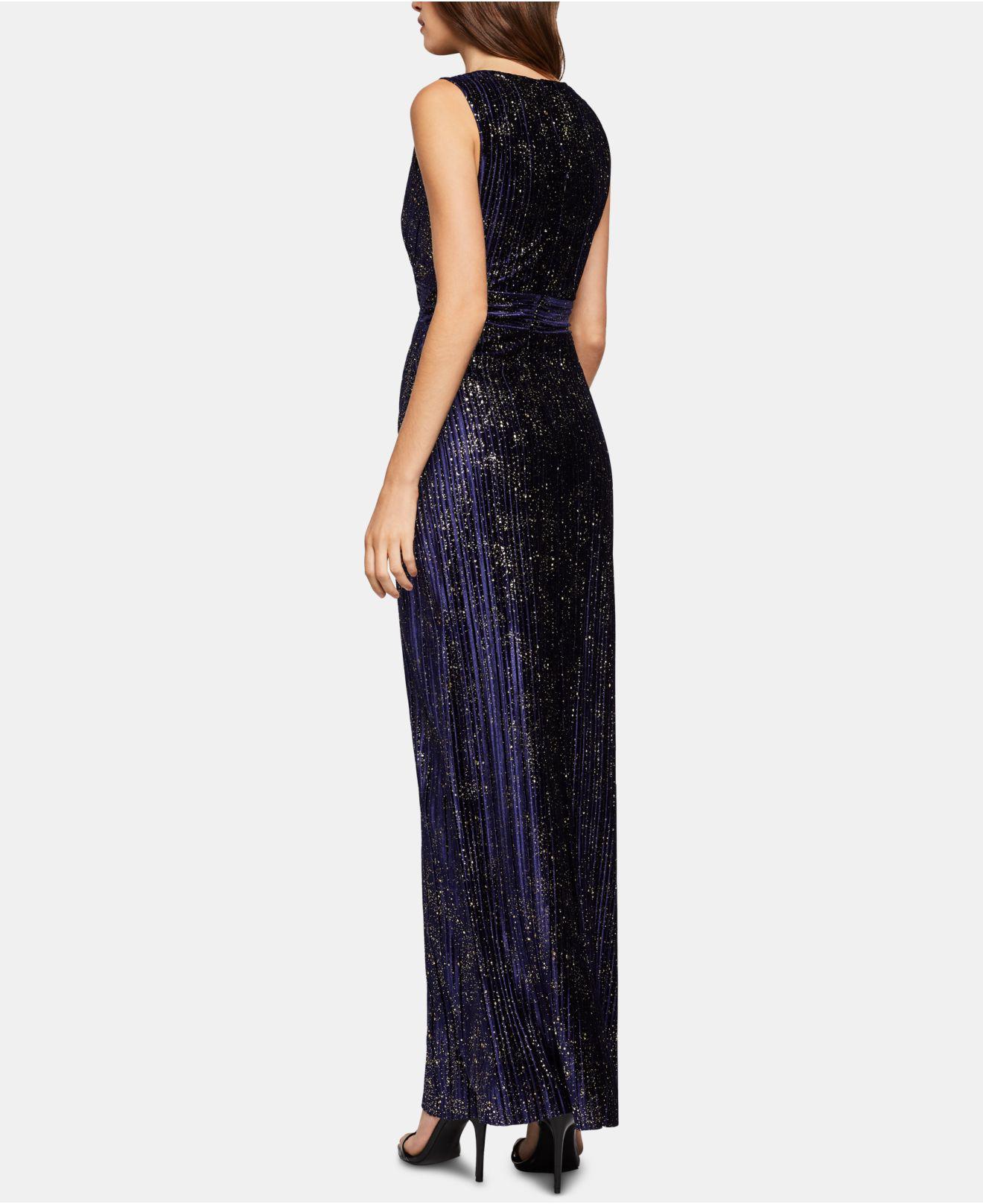 blue velvet star dress