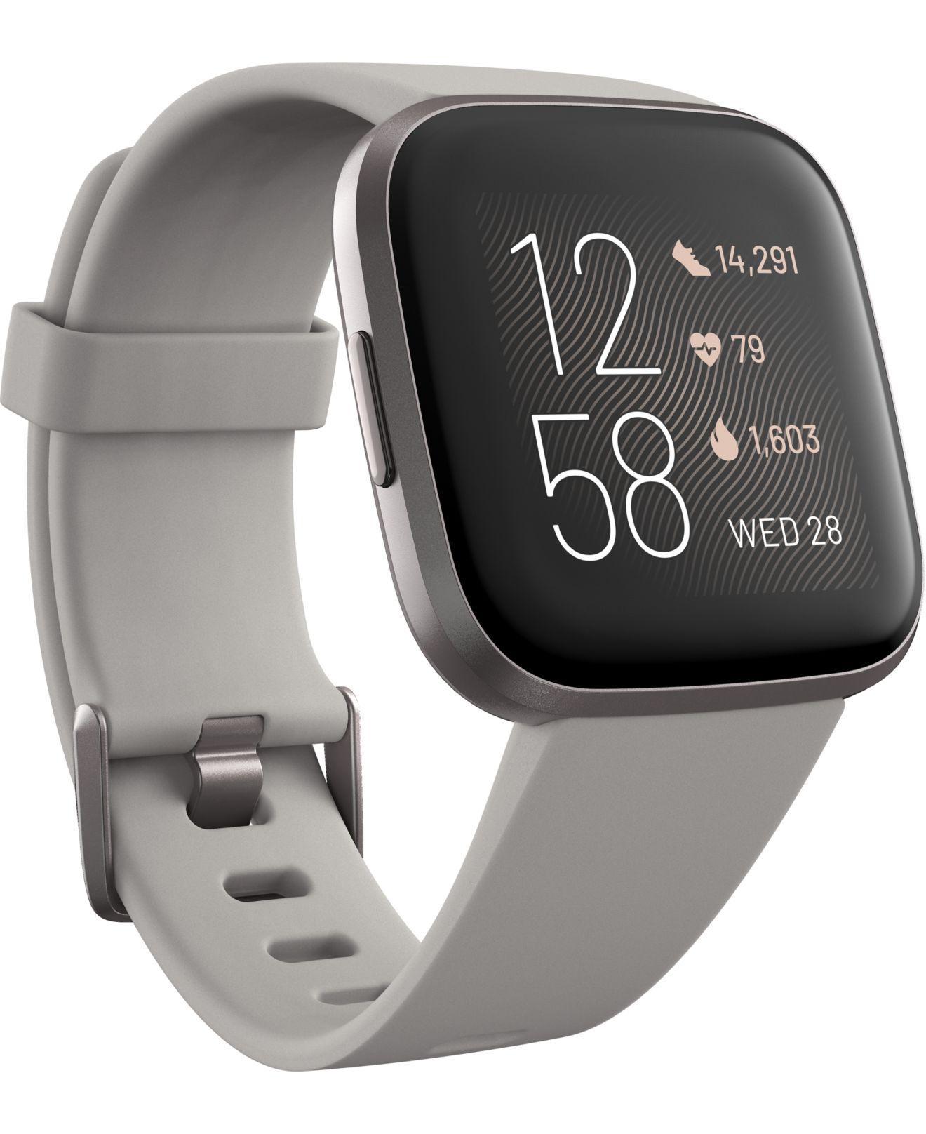 fitbit versa gray silver