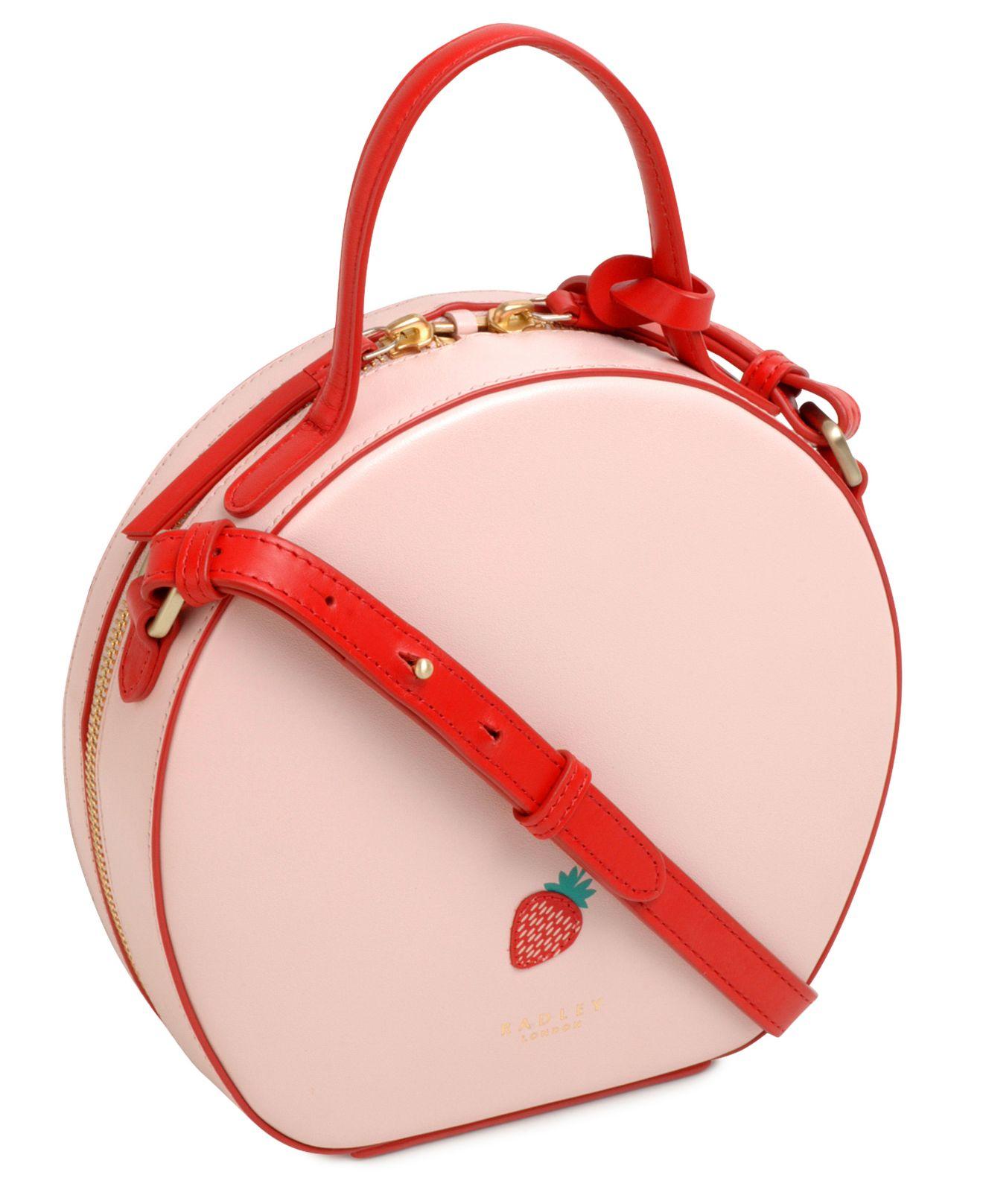 Radley Leather Round Crossbody in Red Lyst
