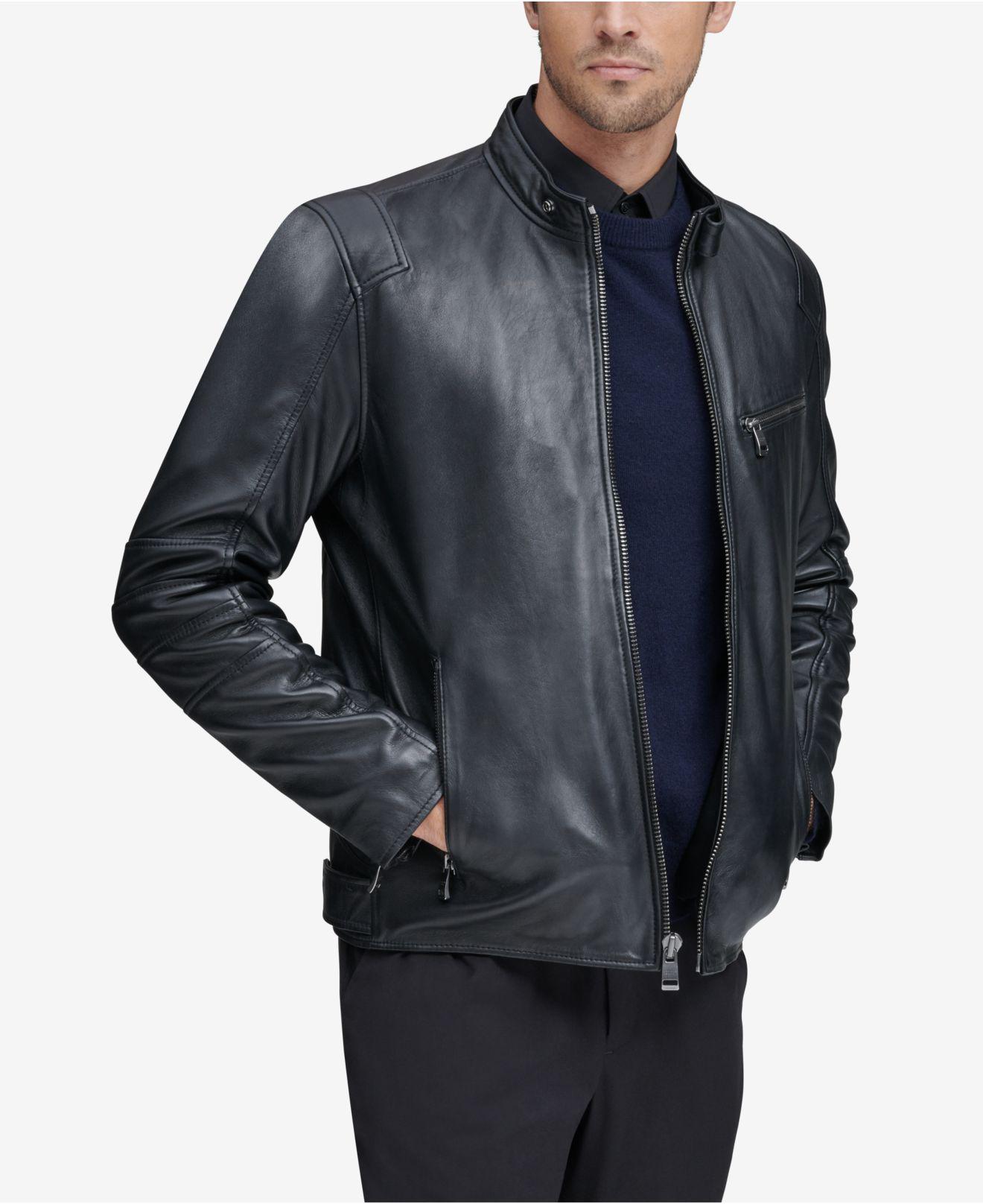 andrew marc weston leather moto jacket