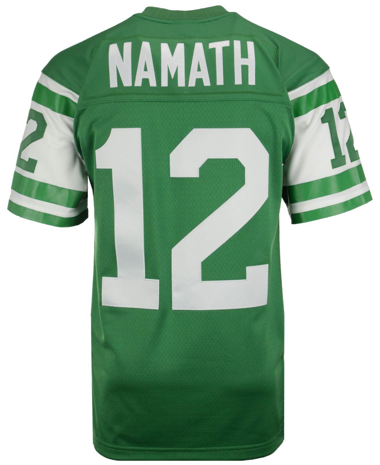 Mitchell & Ness Synthetic Men's Joe Namath New York Jets Replica