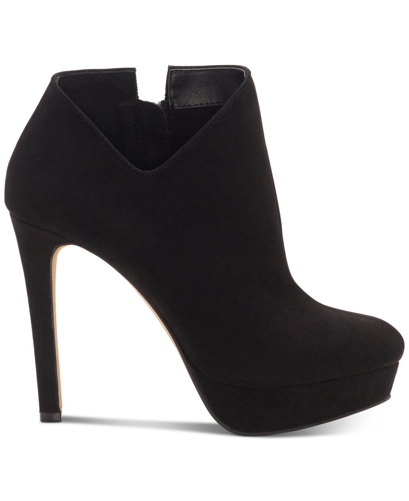 Jessica Simpson Raxen Platform Booties in Black | Lyst