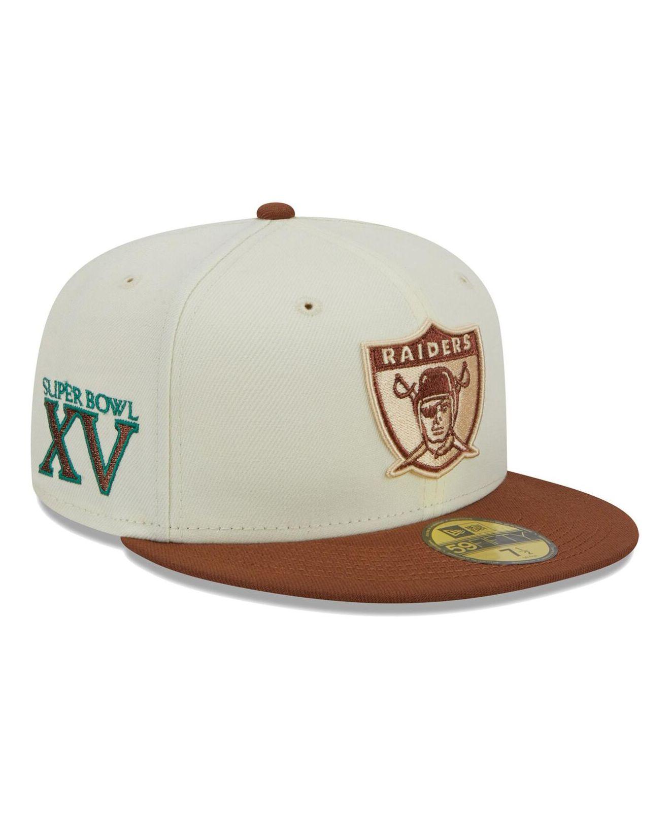 New Era Men's Black Las Vegas Raiders Logo Omaha 59FIFTY Fitted Hat