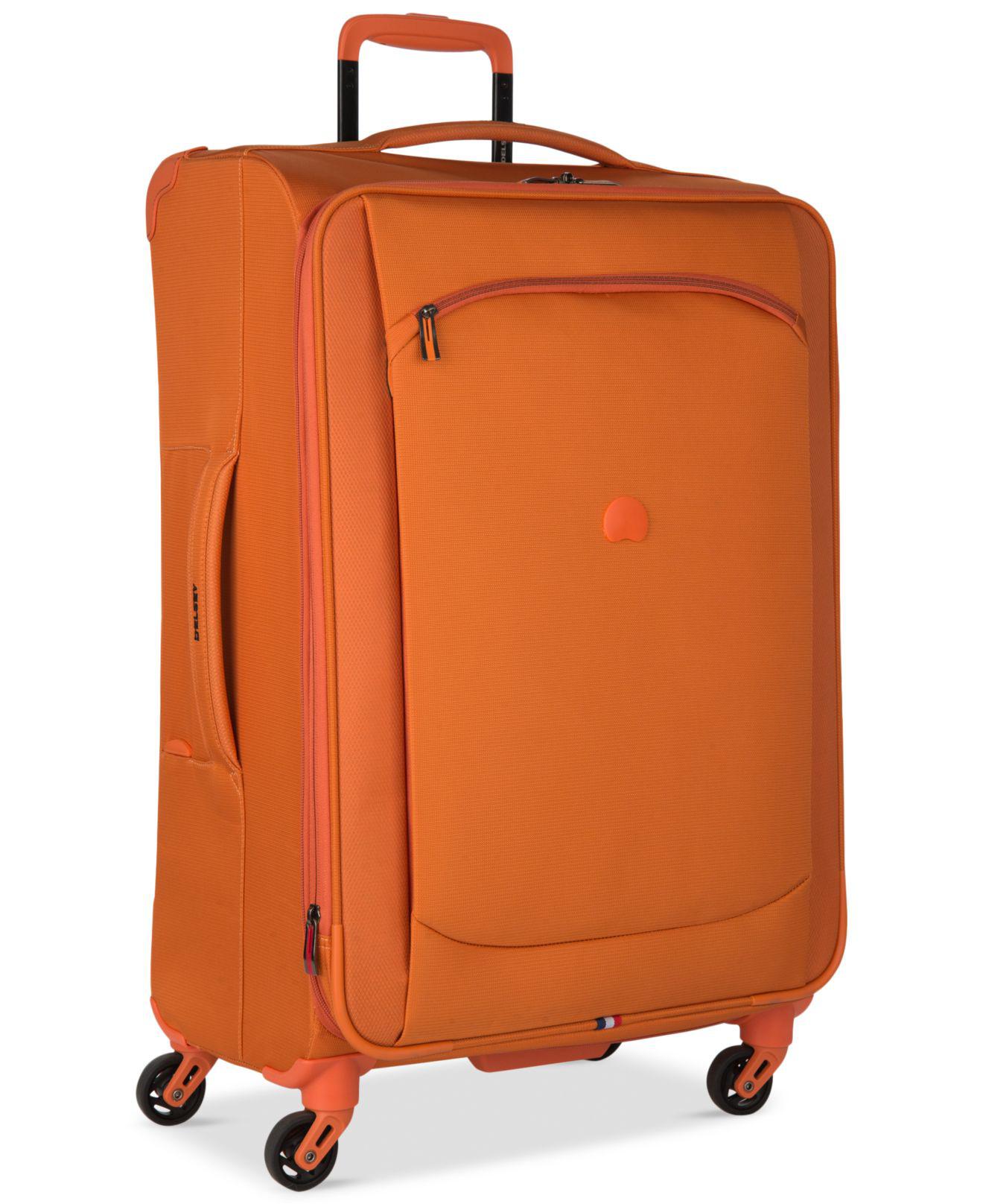 Delsey Hyperlite 2.0 25'' Expanadable Spinner Suitcase in Orange | Lyst
