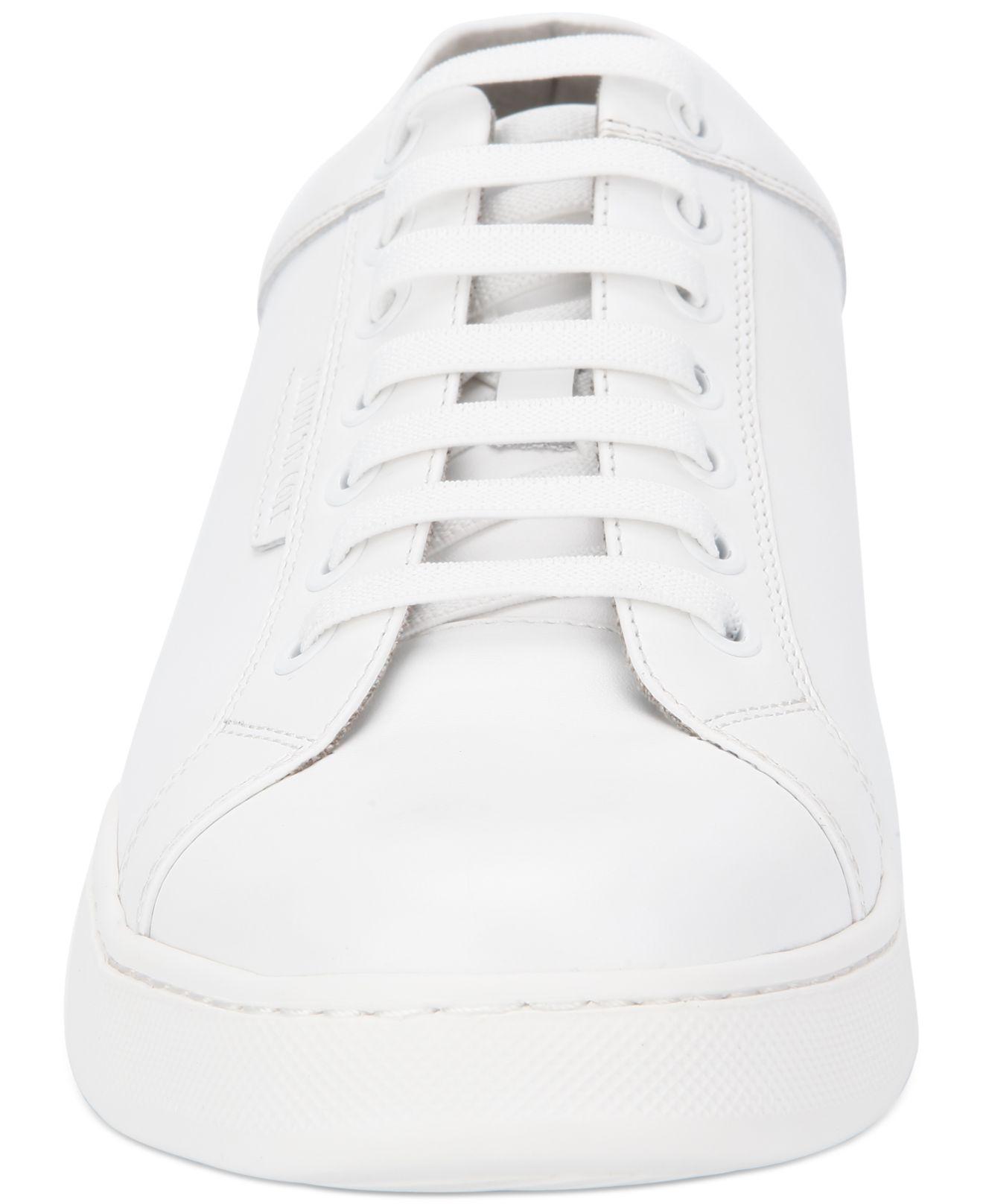 Kenneth Cole Denim Liam Tennis-style Sneakers in White for Men - Lyst