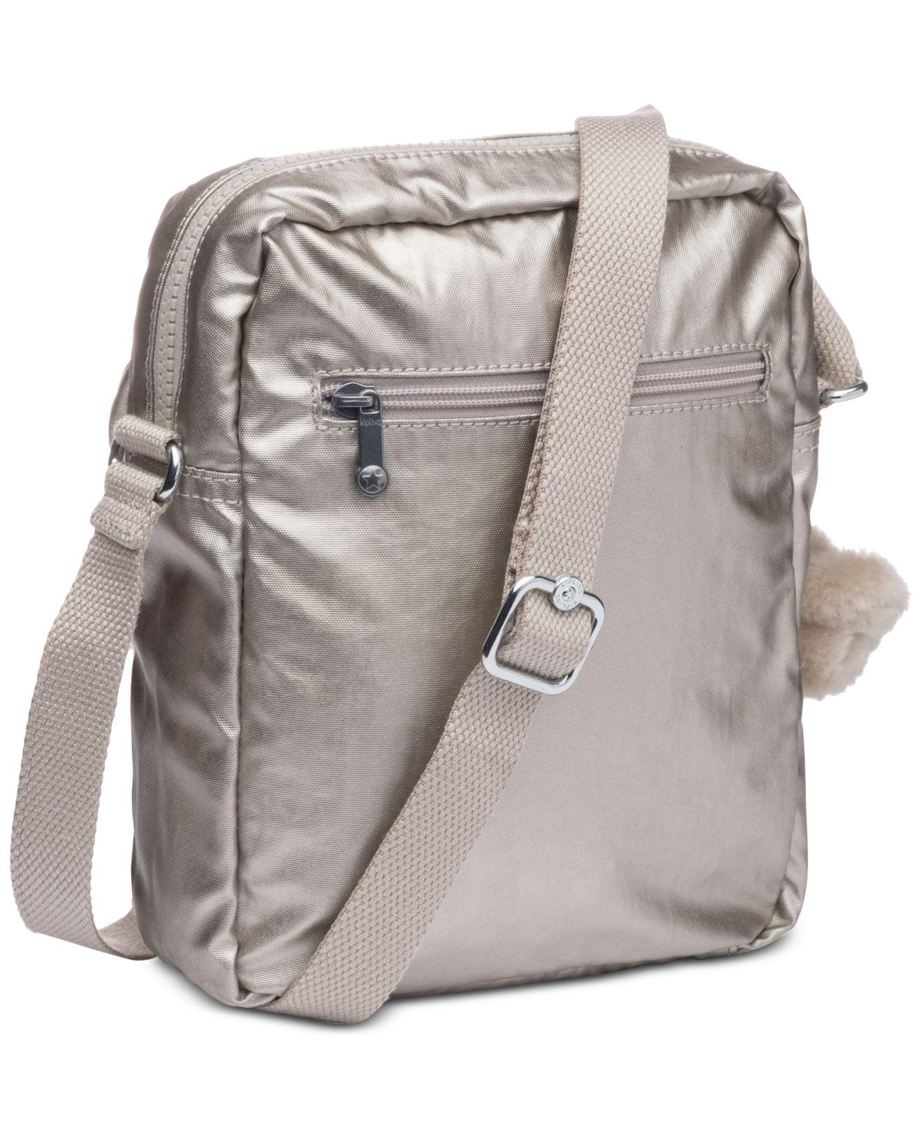 kipling crossbody bags silver metallic Kipling Synthetic Livie Crossbody Bag in Cloud Grey Metallic/Silver (Metallic) - Lyst