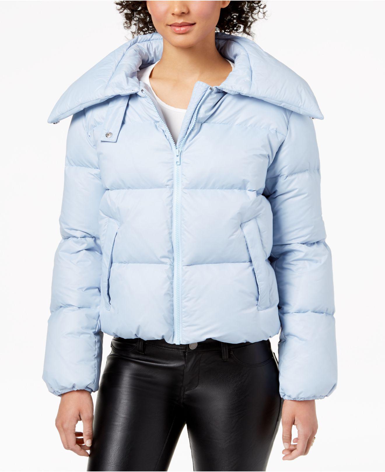 ice blue down jacket