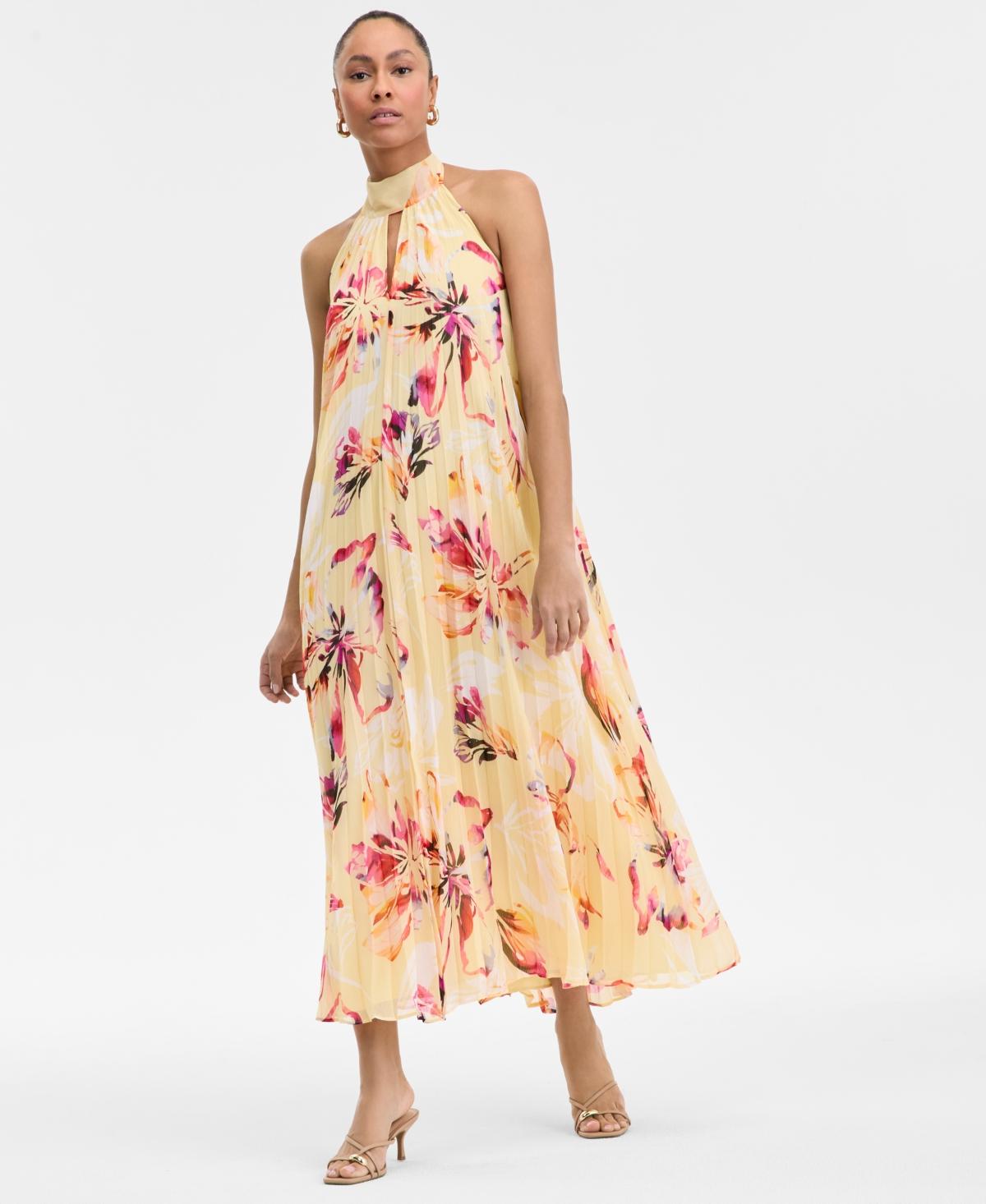 slim fit dress slacks I.N.C. International Concepts Sleeveless Halter-Neck Maxi Dress – DGFOutlet main image 0
