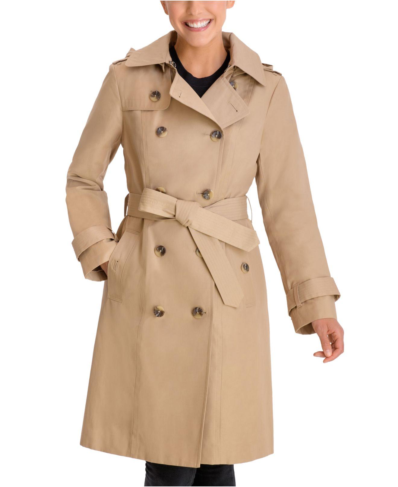 petite double breasted trench coat