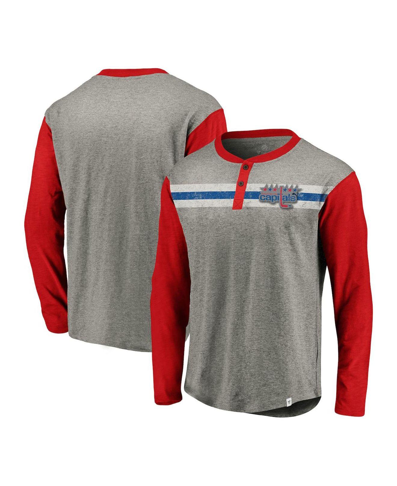Washington Capitals Fanatics Branded Special Edition 2.0 Scoring Chance  Long Sleeve T-Shirt - Heather Charcoal