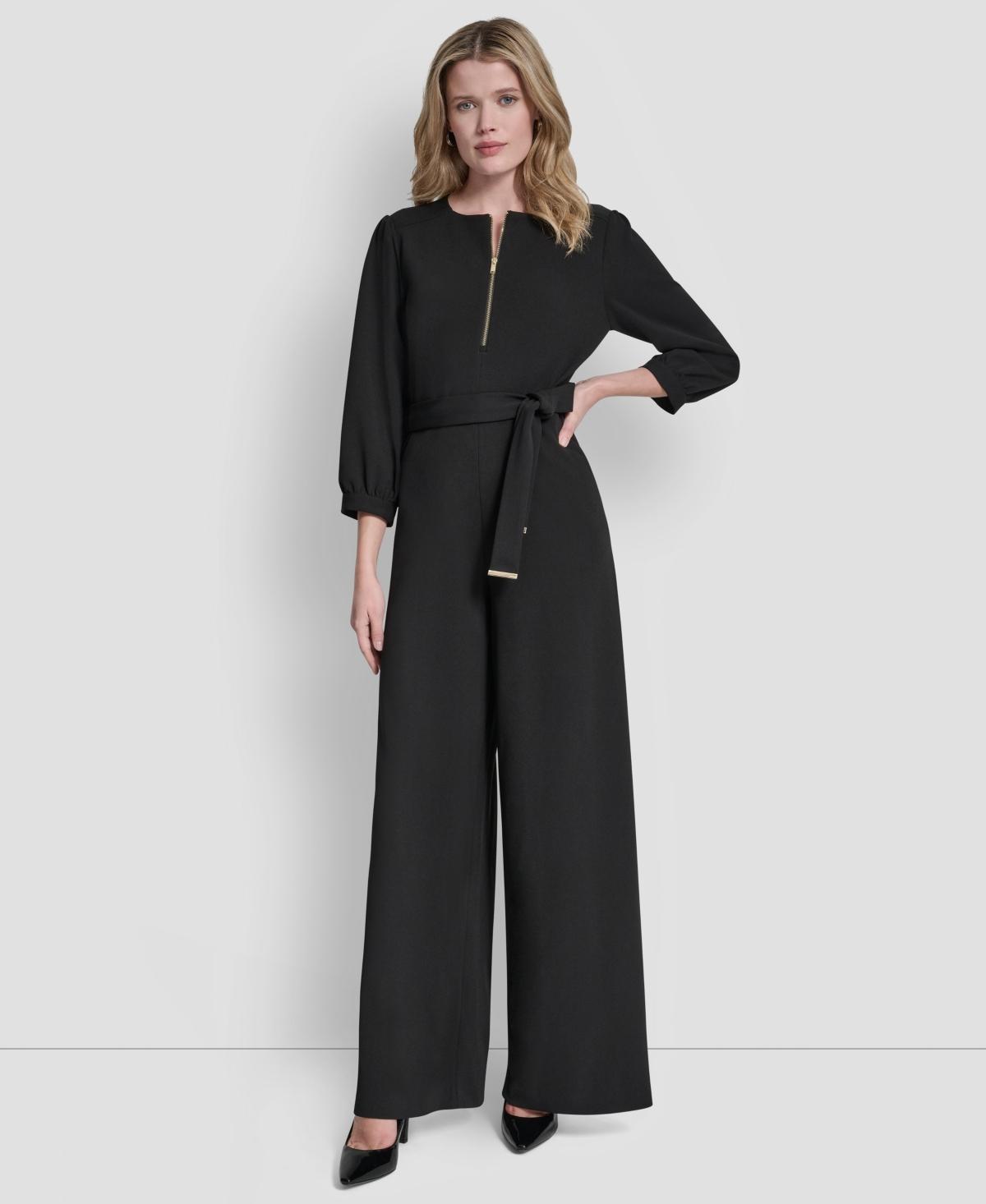 Combinaison Femme DKNY – En Velours Doux – Zip Devant – Confort Salon, élégante
