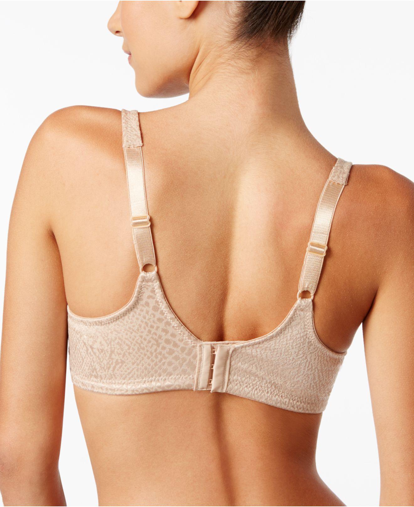 Bali Double Support Tailored Wireless Lace Up Front Bra 3820