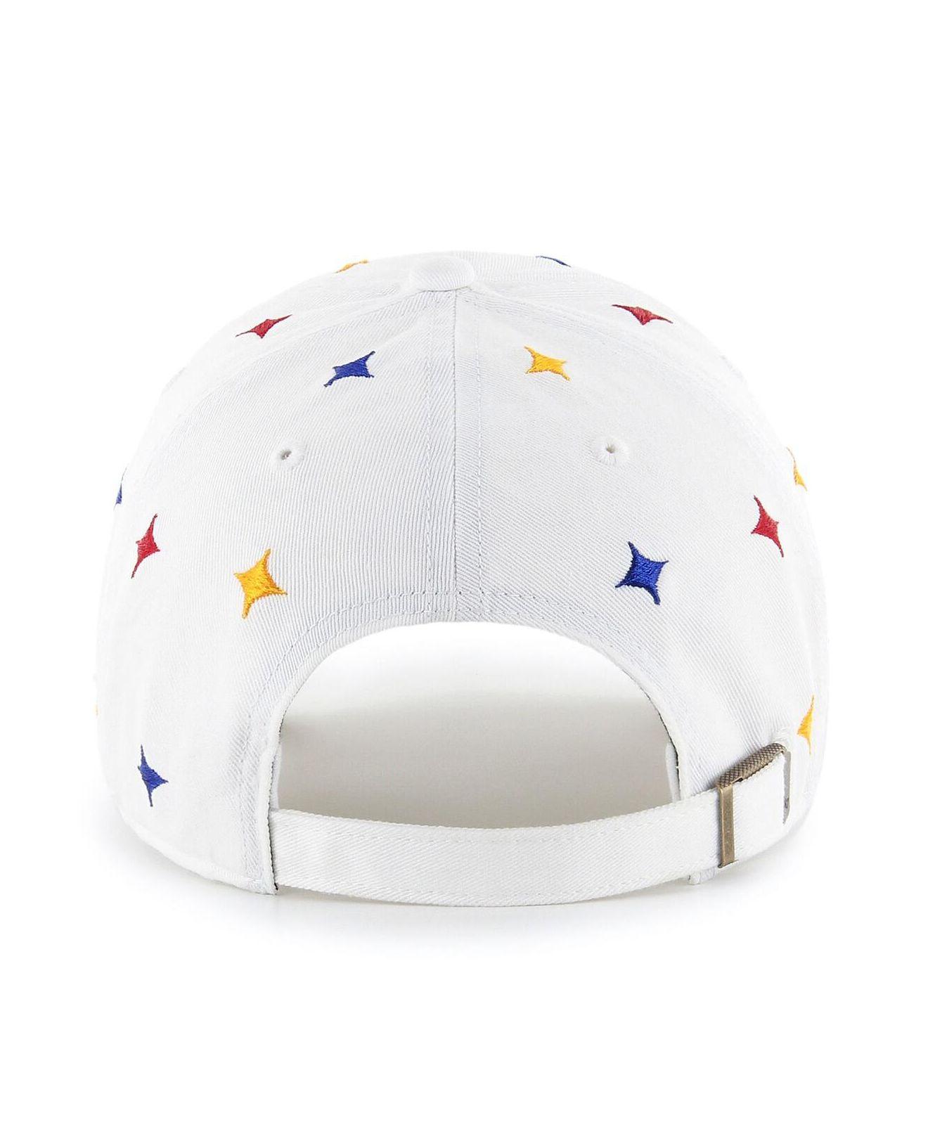 Pittsburgh Steelers '47 Unisex Confetti Clean Up Adjustable Hat - White