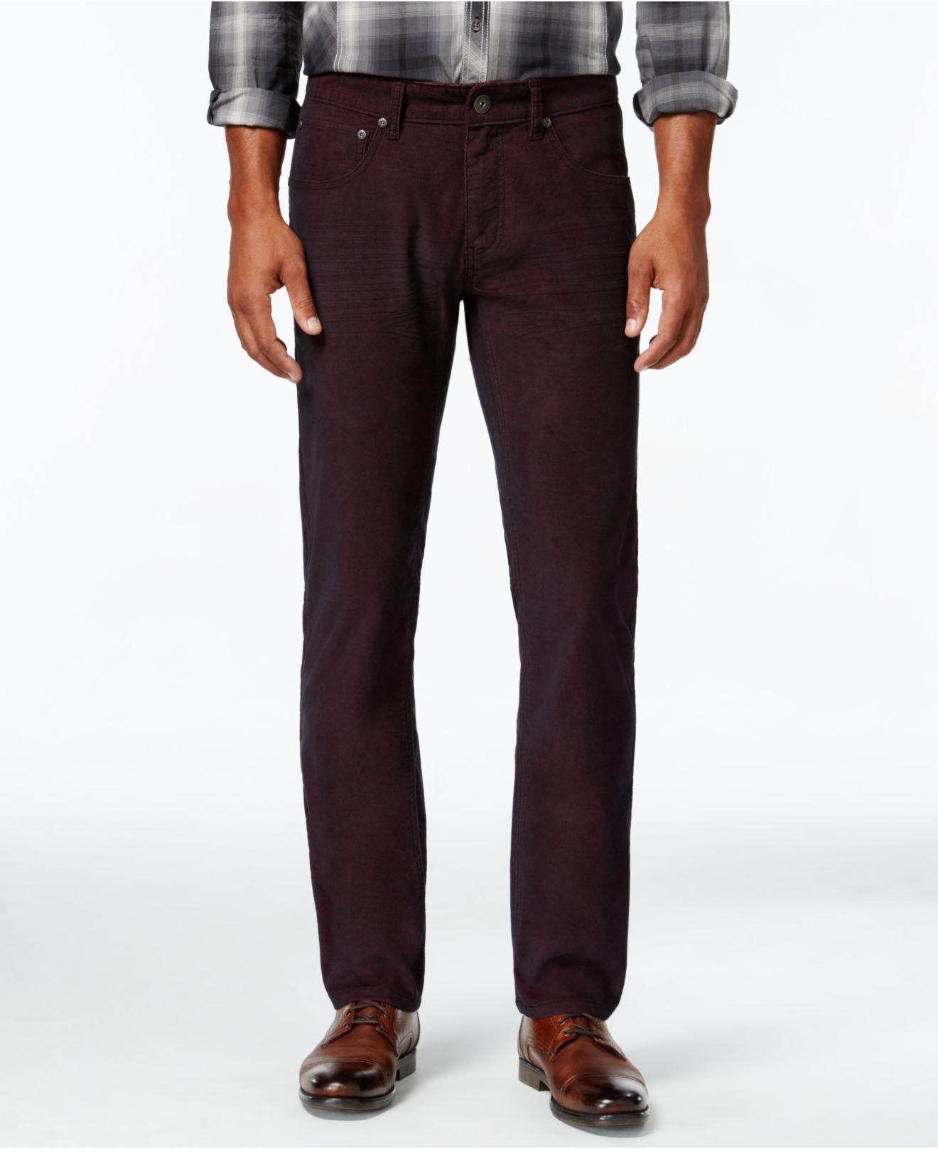 INC International Concepts Men's Slim-fit Stretch Corduroy Pants for ...