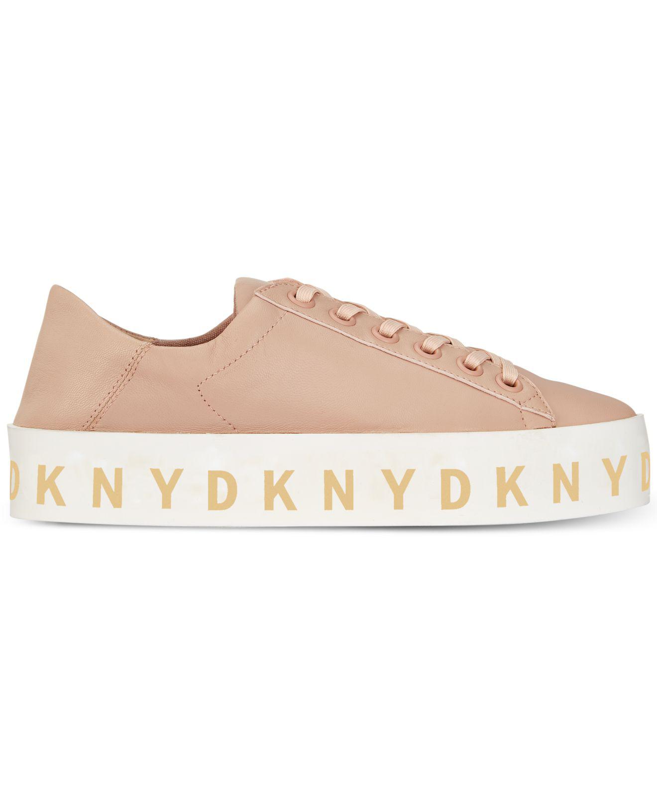 dkny banson leather sneaker