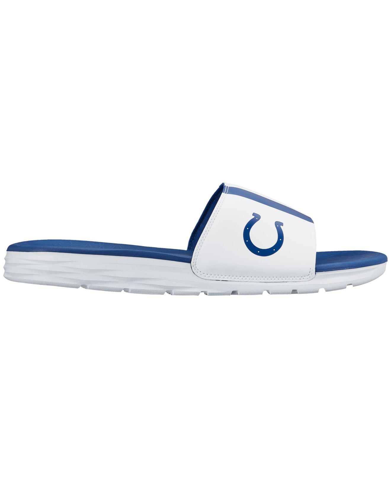 Nike Men's Indianapolis Colts Benassi Solarsoft Slides in White for Men |  Lyst