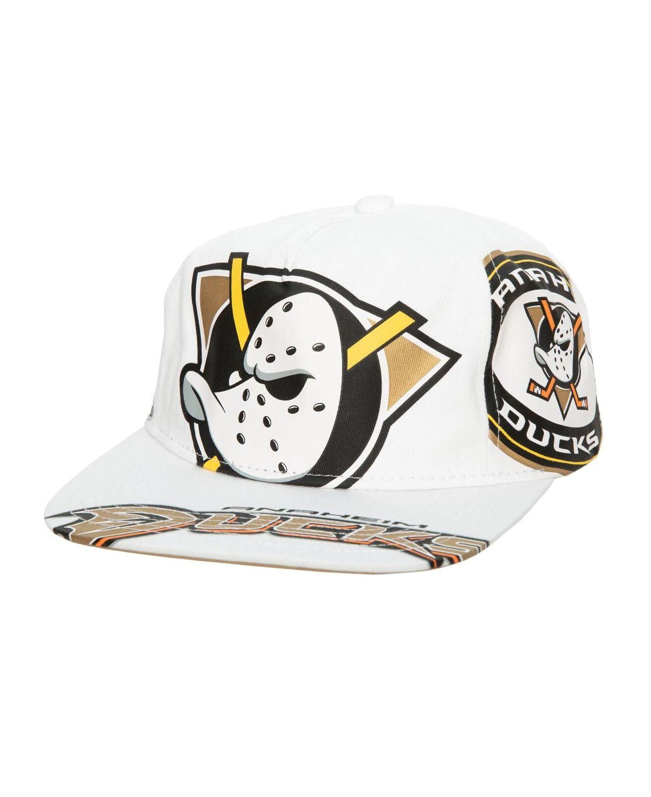 Mitchell & Ness White Anaheim Ducks In Your Face Deadstock Snapback Hat for  Men | Lyst