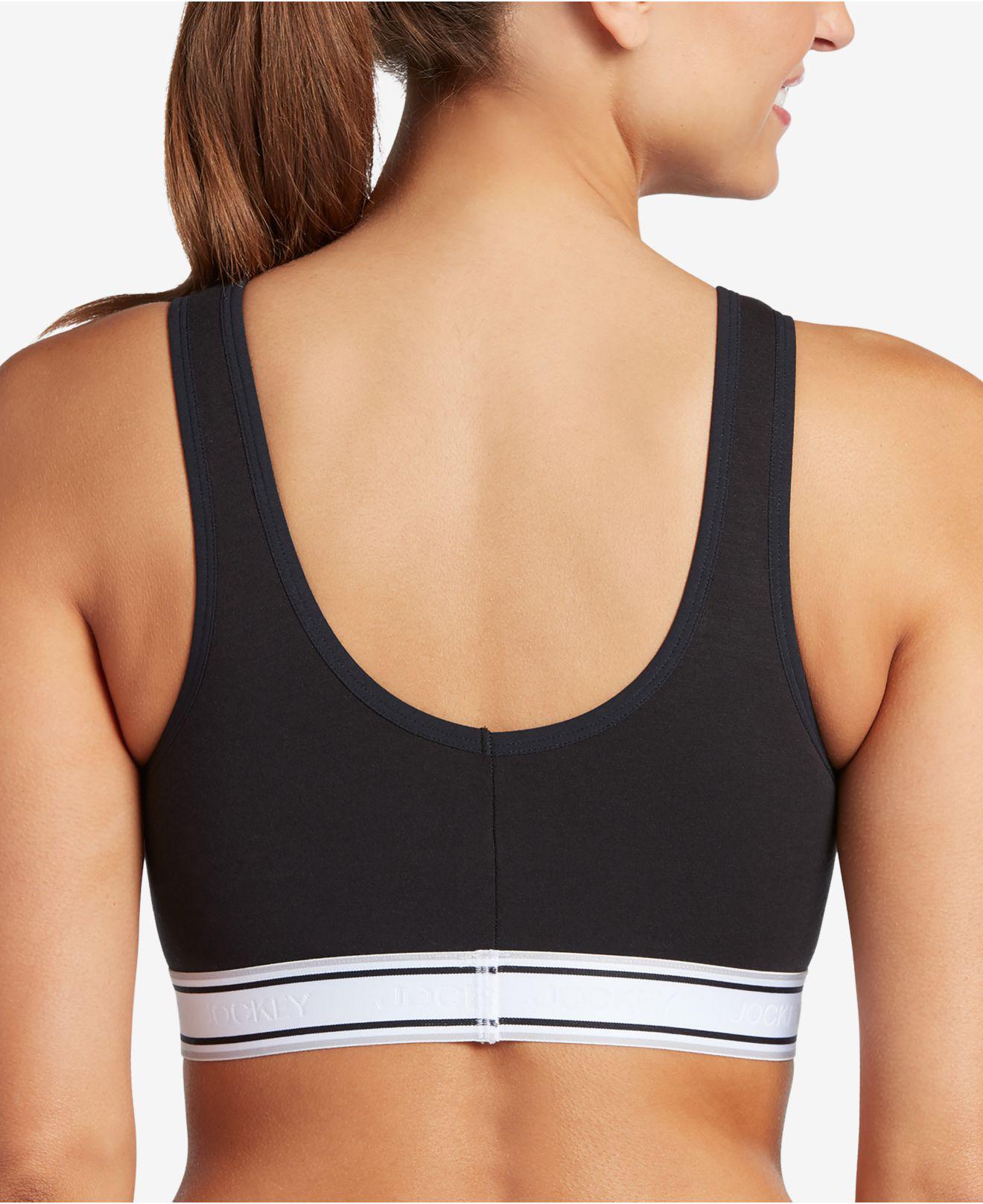 jockey retro stripe bralette