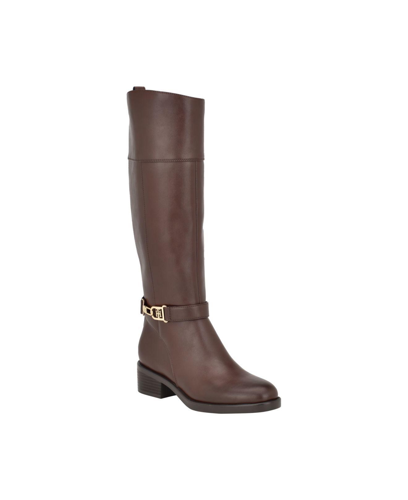 Tommy Hilfiger Ionni Casual Riding Boots in Brown | Lyst