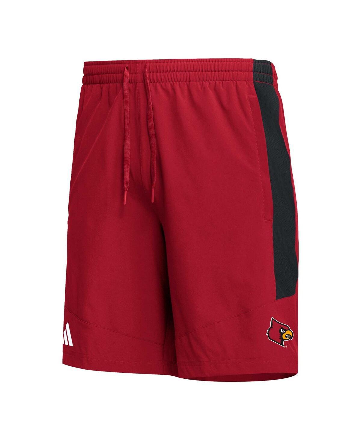Men's adidas Red Louisville Cardinals Reverse Retro Basketball Shorts