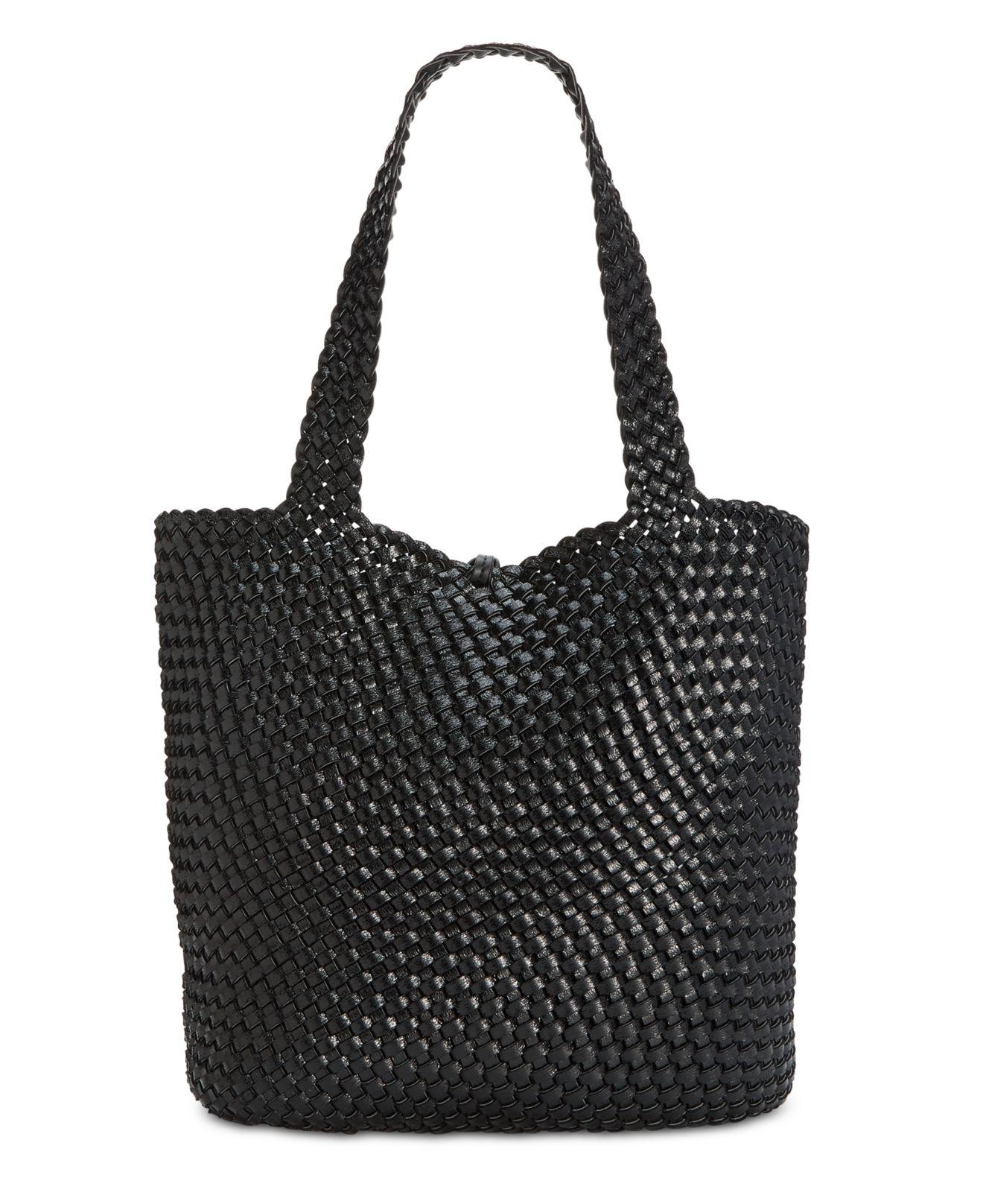 calvin klein naomi woven tote