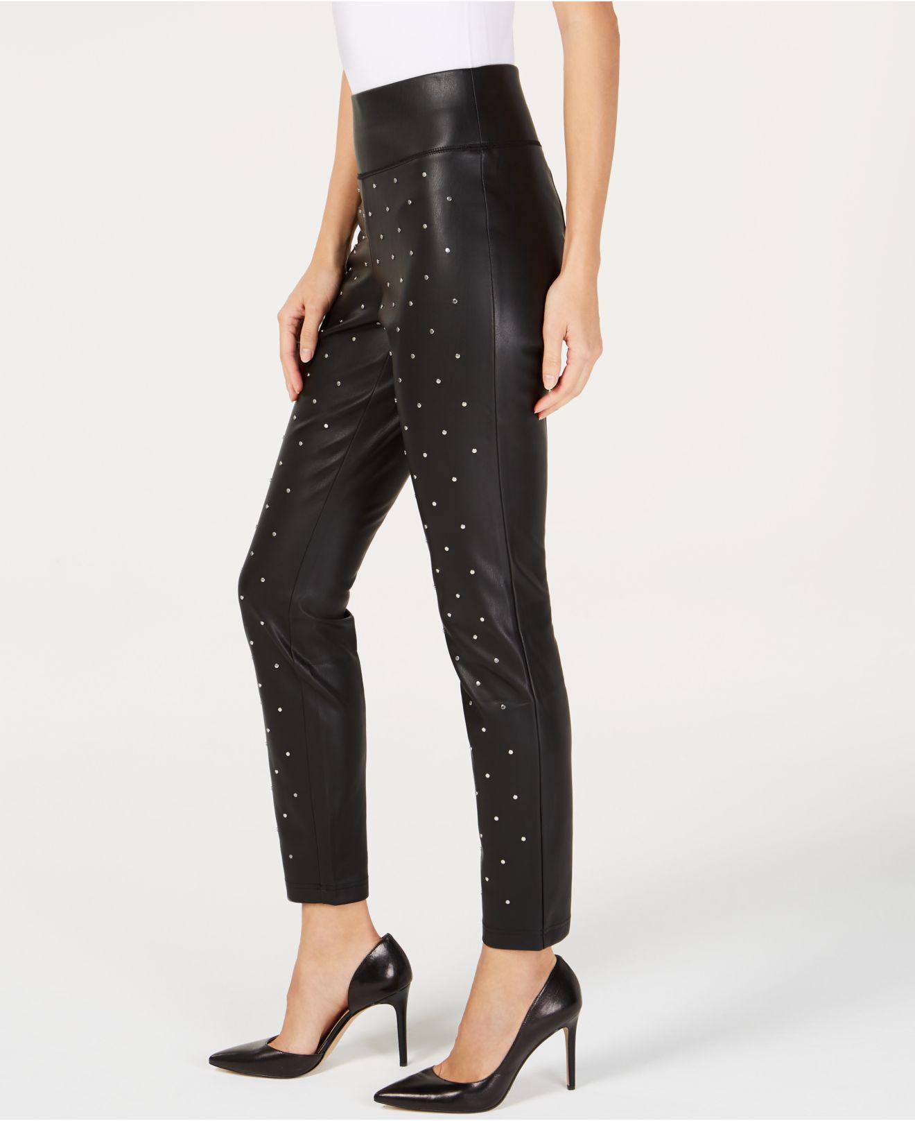 faux leather pants skinny