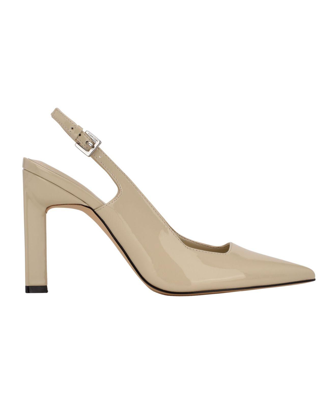 Calvin Klein Attract Pointy Toe Slingback Dress Pumps | Lyst