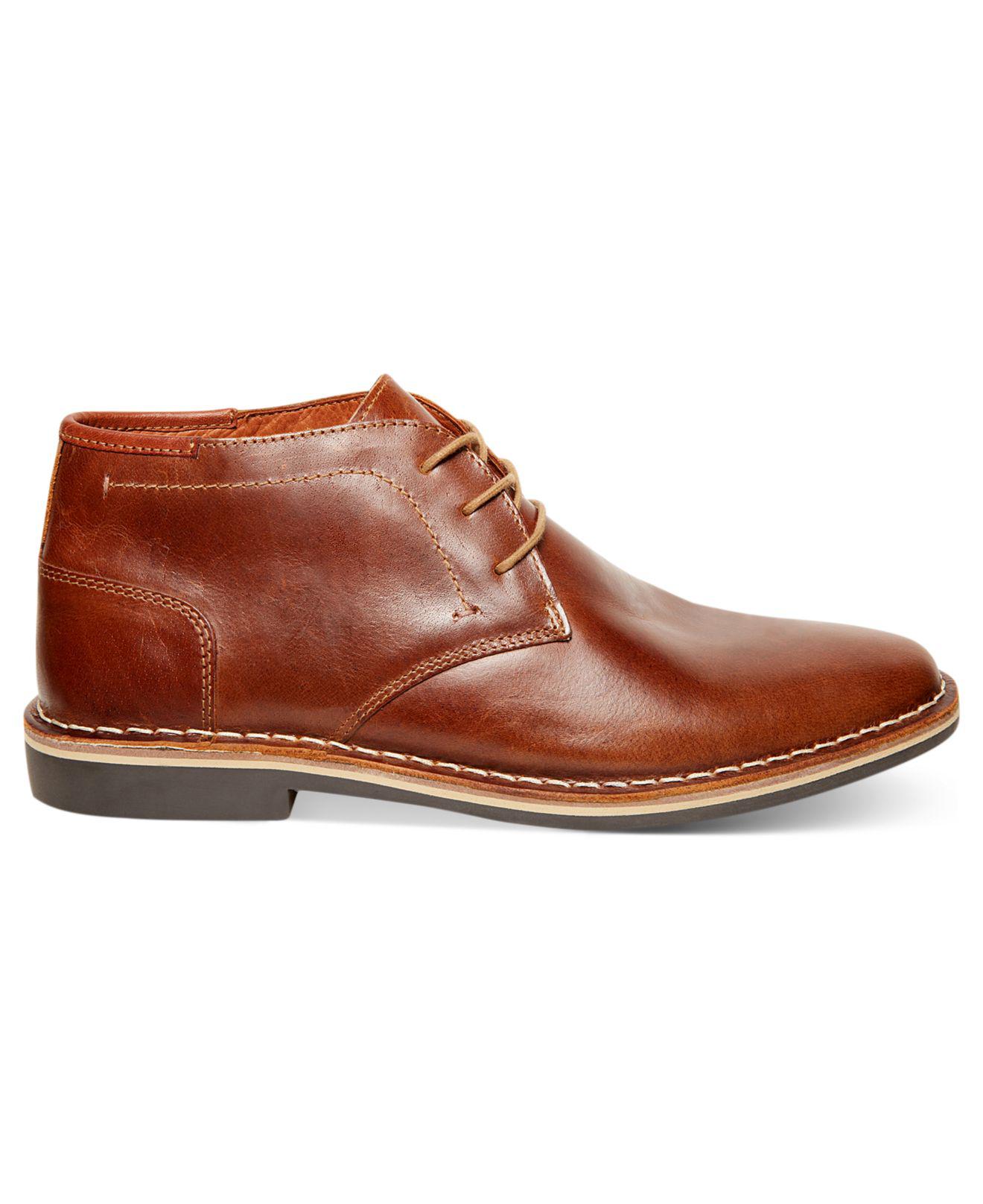 steve madden men's harken chukka boot cognac