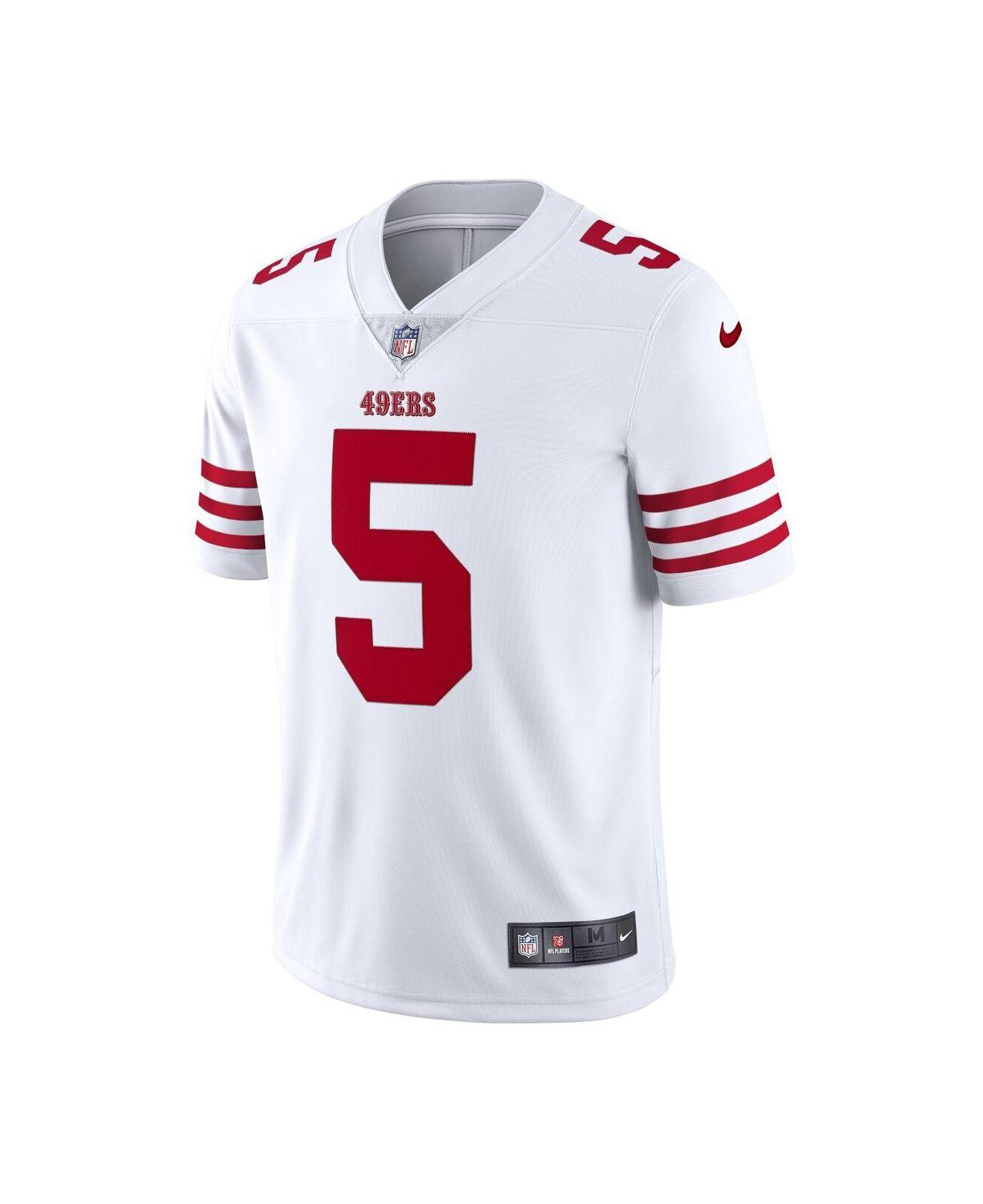 Nike Trey Lance White San Francisco 49ers Vapor Limited Jersey for