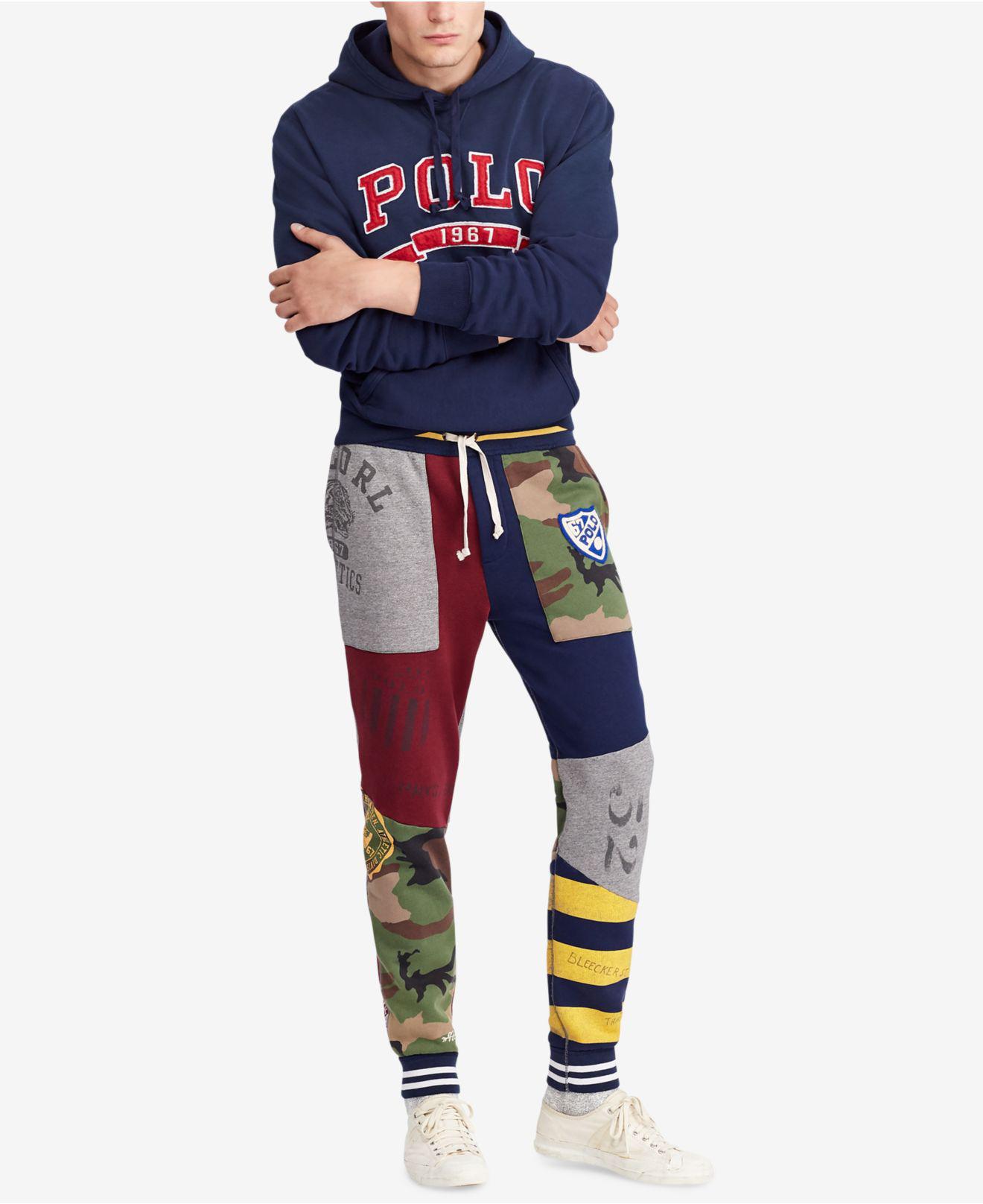 polo patchwork sweatpants
