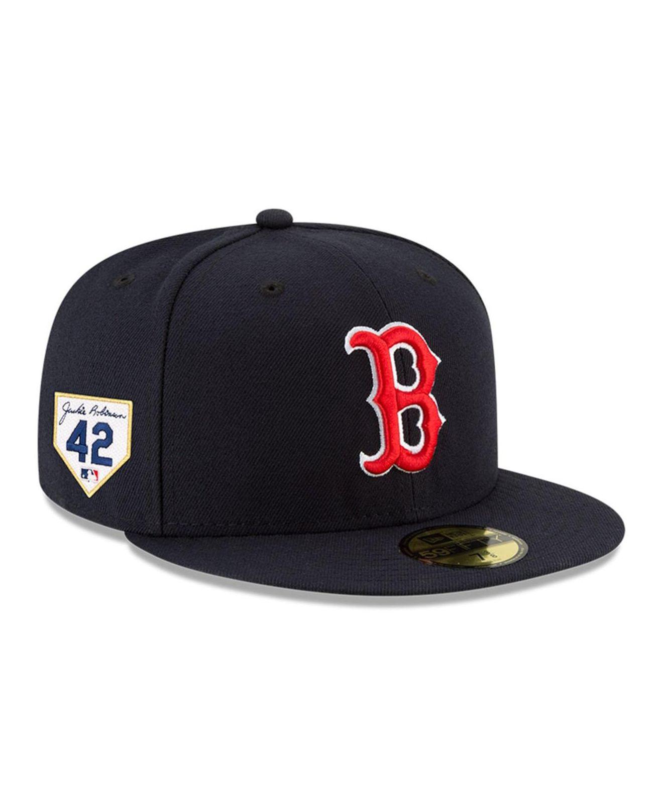 KTZ Navy Boston Red Sox 2023 Jackie Robinson Day 59fifty Fitted Hat in ...