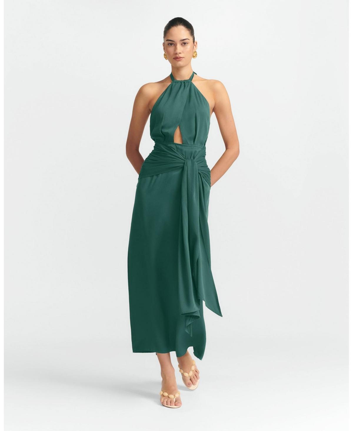 midi white dress elegant Velvi - Diana Midi Dress - White