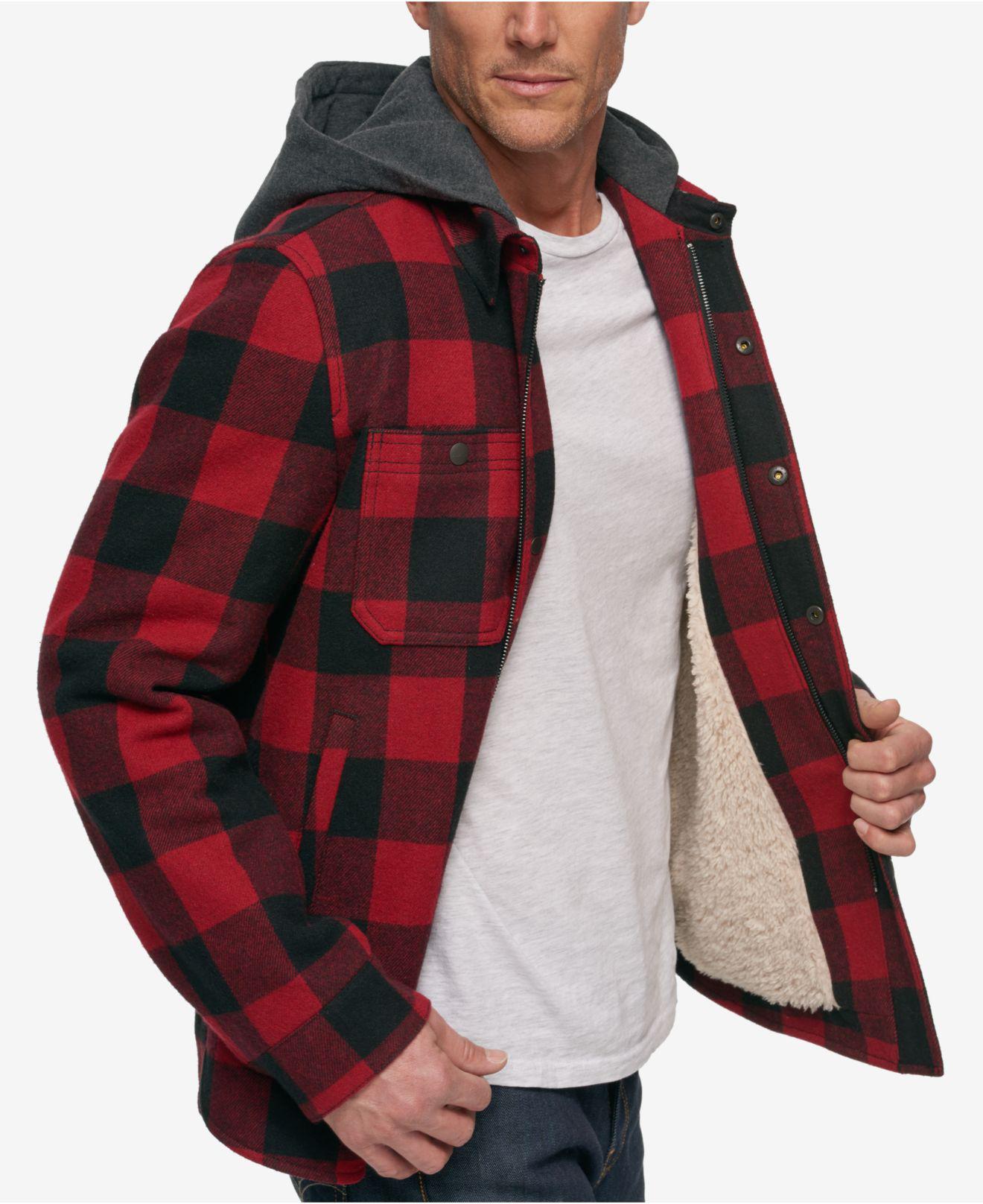 buffalo plaid jacket with hood