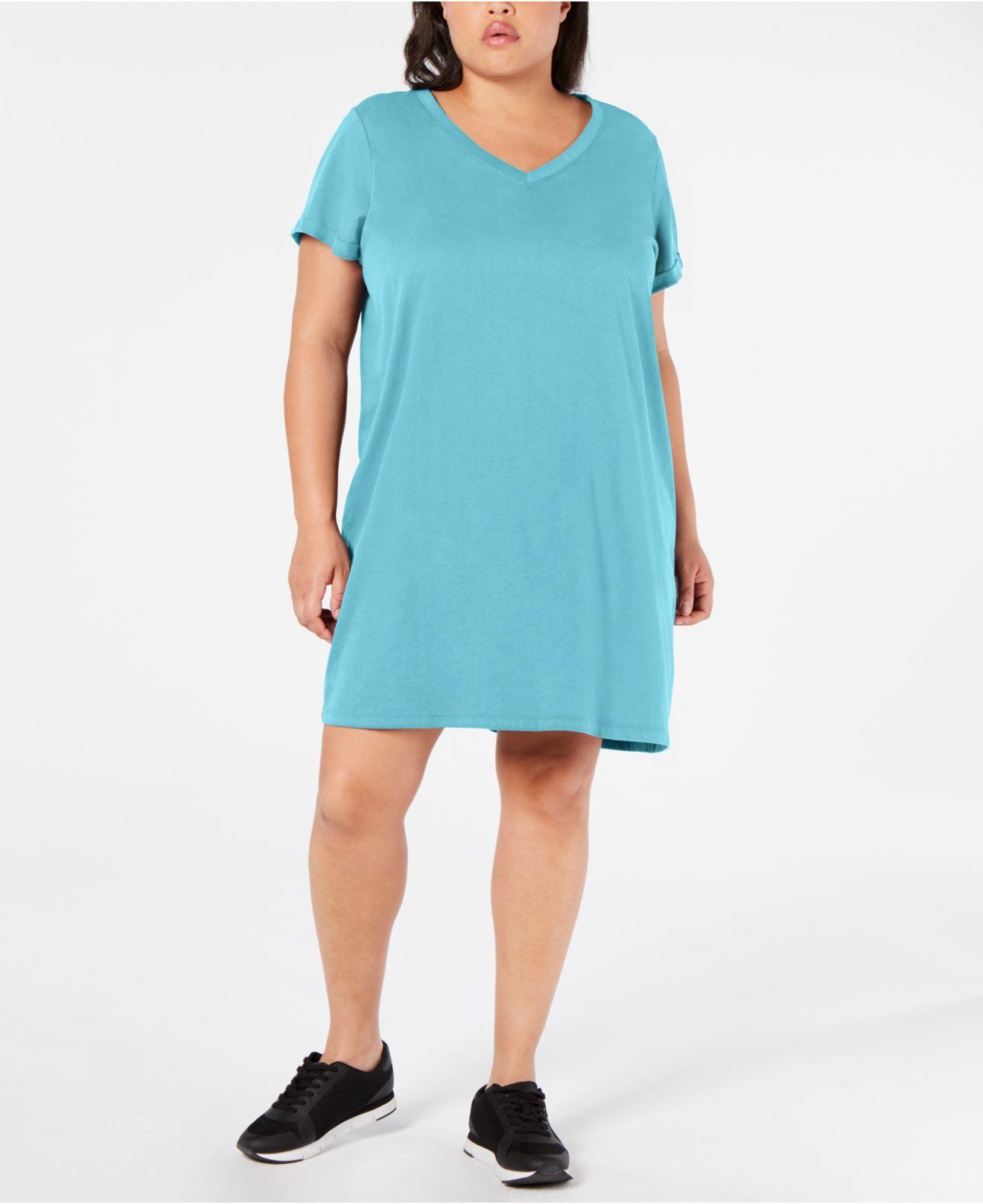 plus size calvin klein t shirt dress