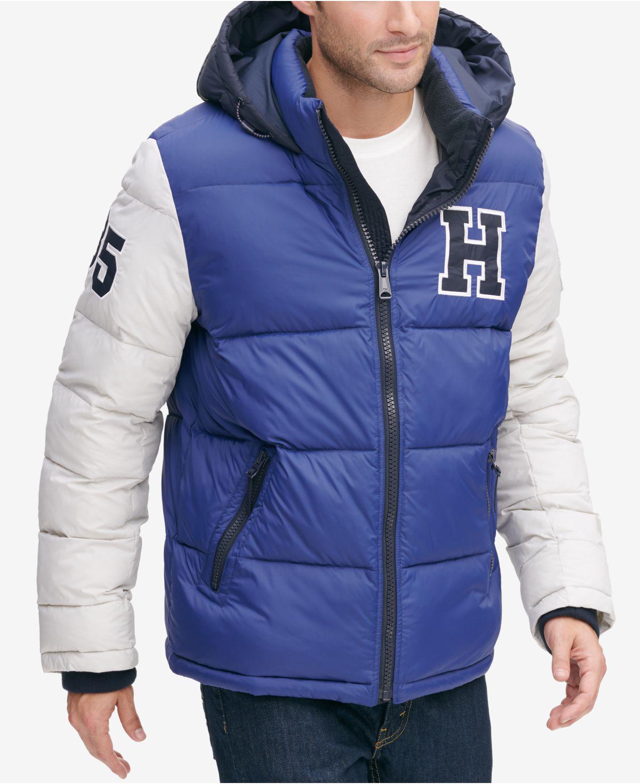 tommy hilfiger hooded puffer