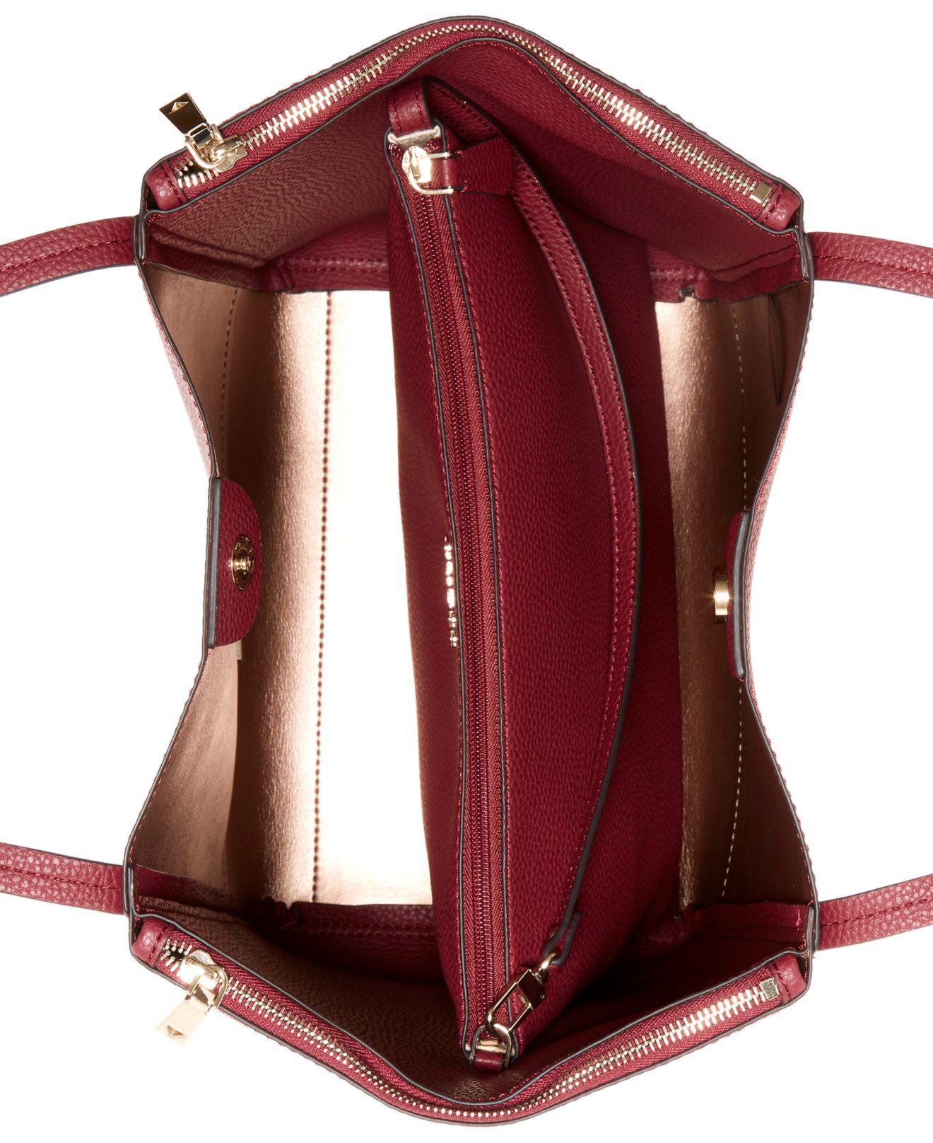 Guess Heidi Tote (burgundy) Handbags - Lyst