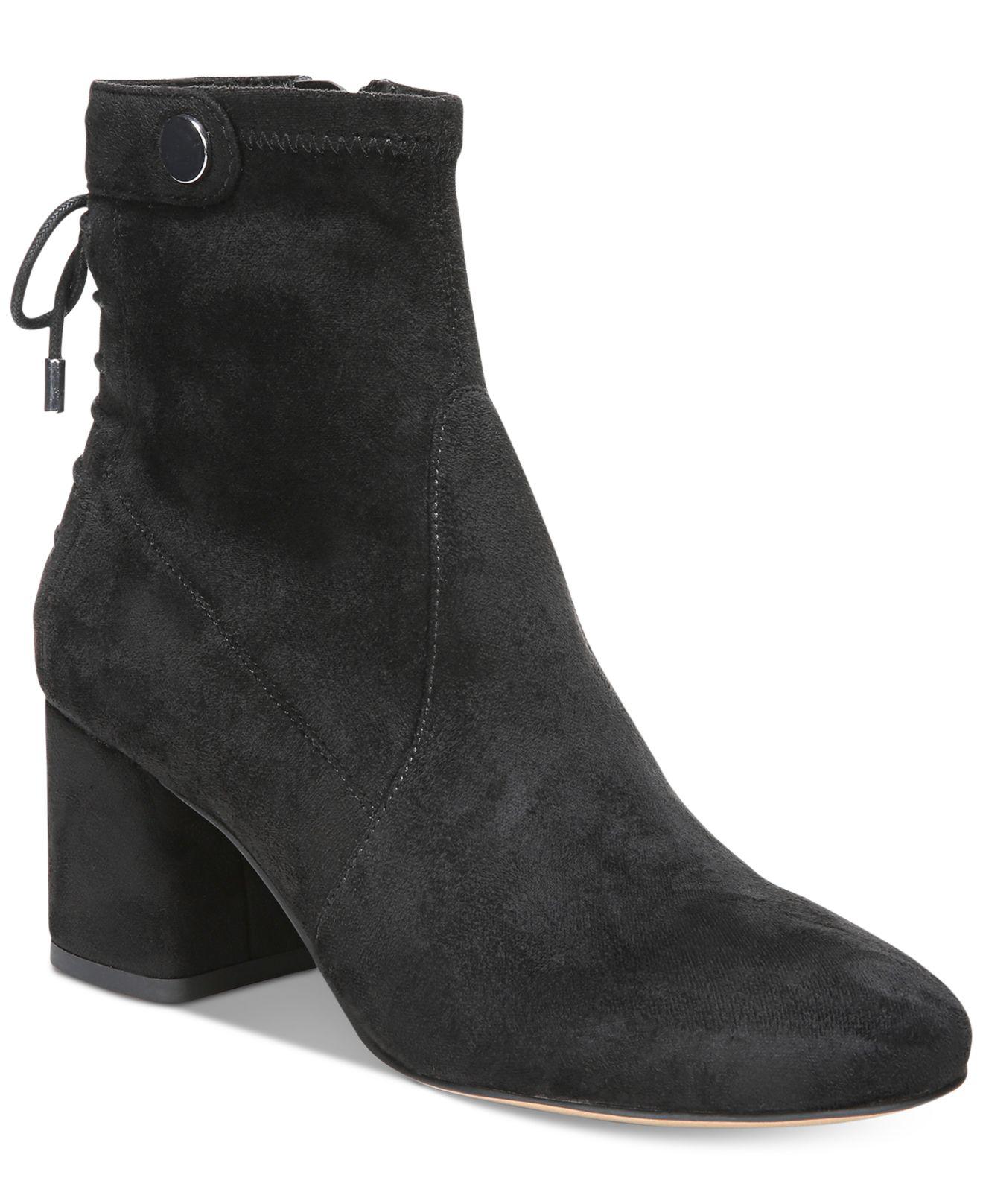 Lyst - Franco Sarto Josey Block-heel Booties in Black