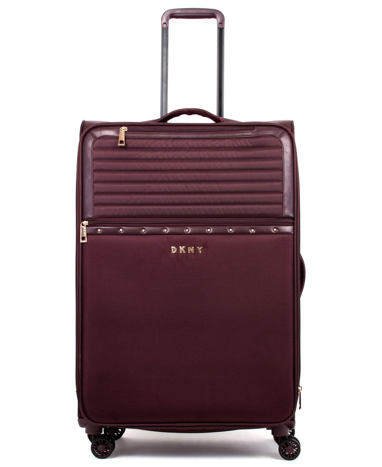 dkny rose gold suitcase