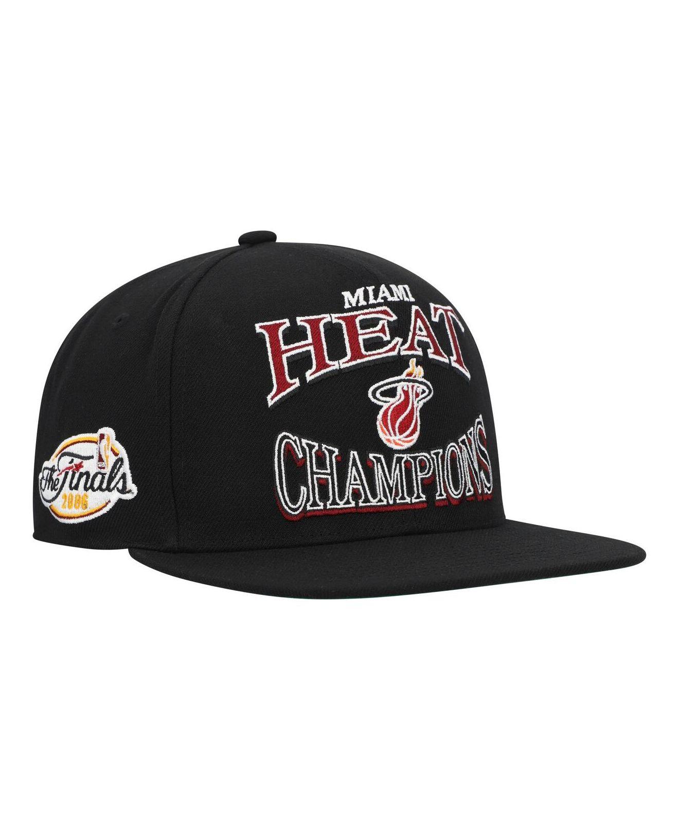 Miami Heat NBA Adidas Black Strips One Size Fits All Hat/Cap