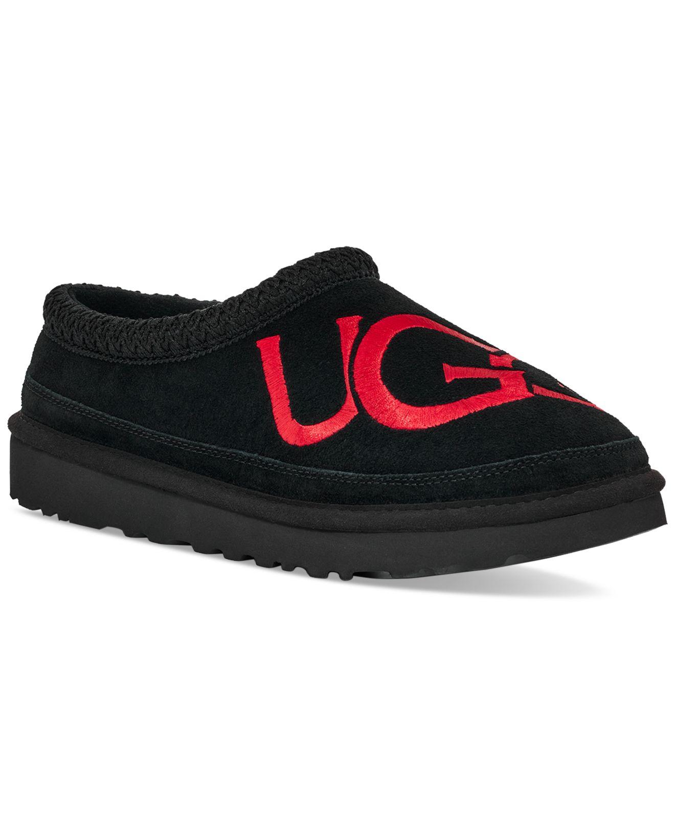 UGG Tasman Braid Embroidered Logo Slippers in Black for Men Lyst