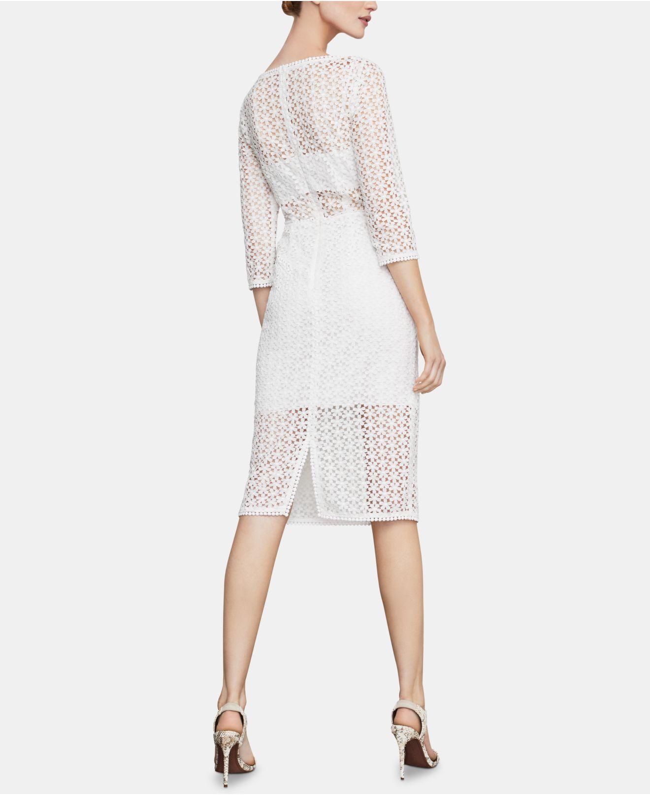 Bcbg white lace dress Clearance
