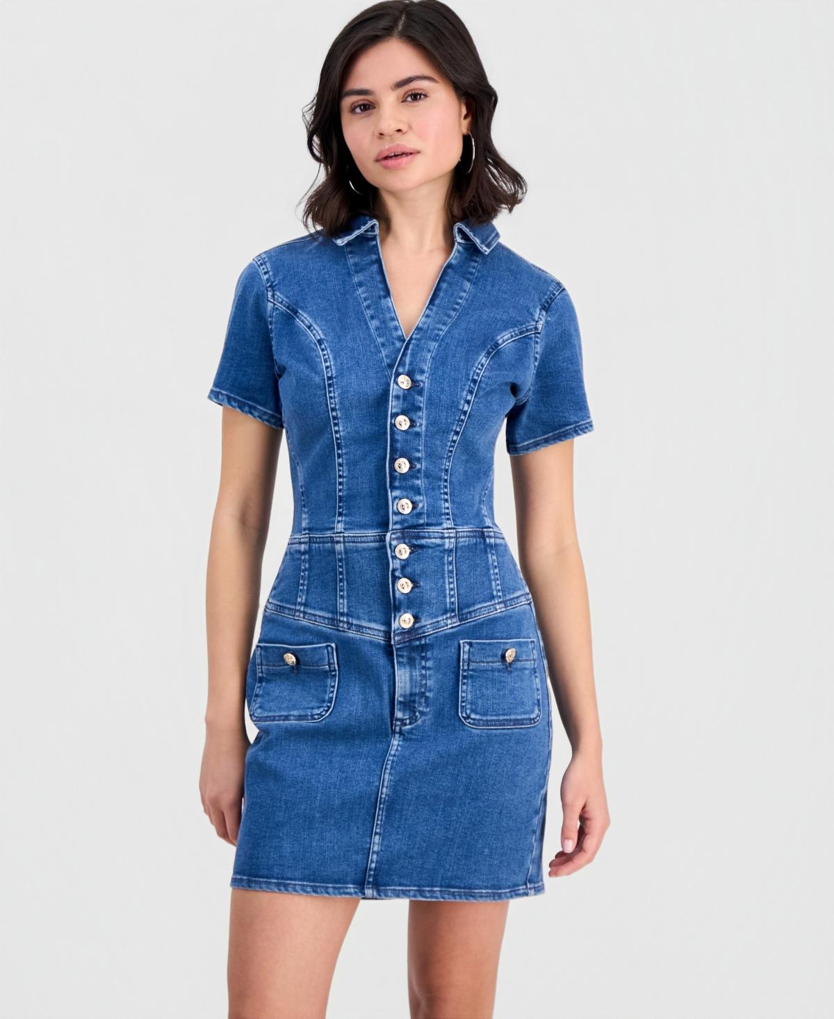 guess blue jean dress Sweet Embrace Maxi Dress White / S main image 0