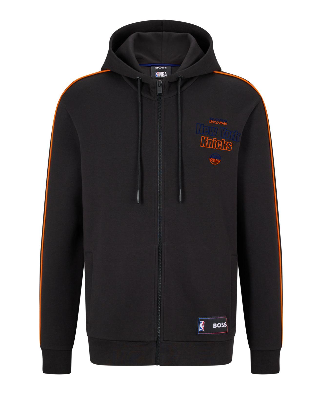 BOSS by HUGO BOSS Cotton New York Knicks Zipup Hoodie in Blue for Men