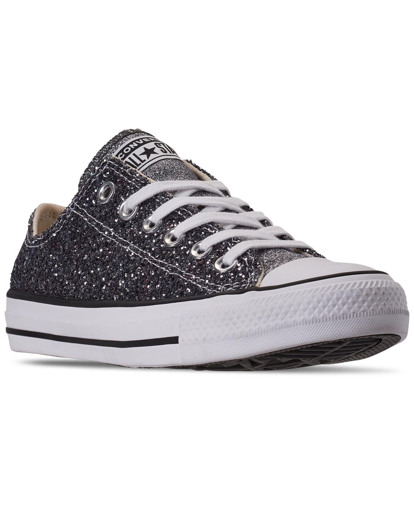 Converse Canvas Chuck Taylor All Star Galaxy Dust Ox Low Top Casual  Sneakers From Finish Line in Silver/Black/White (Black) - Lyst