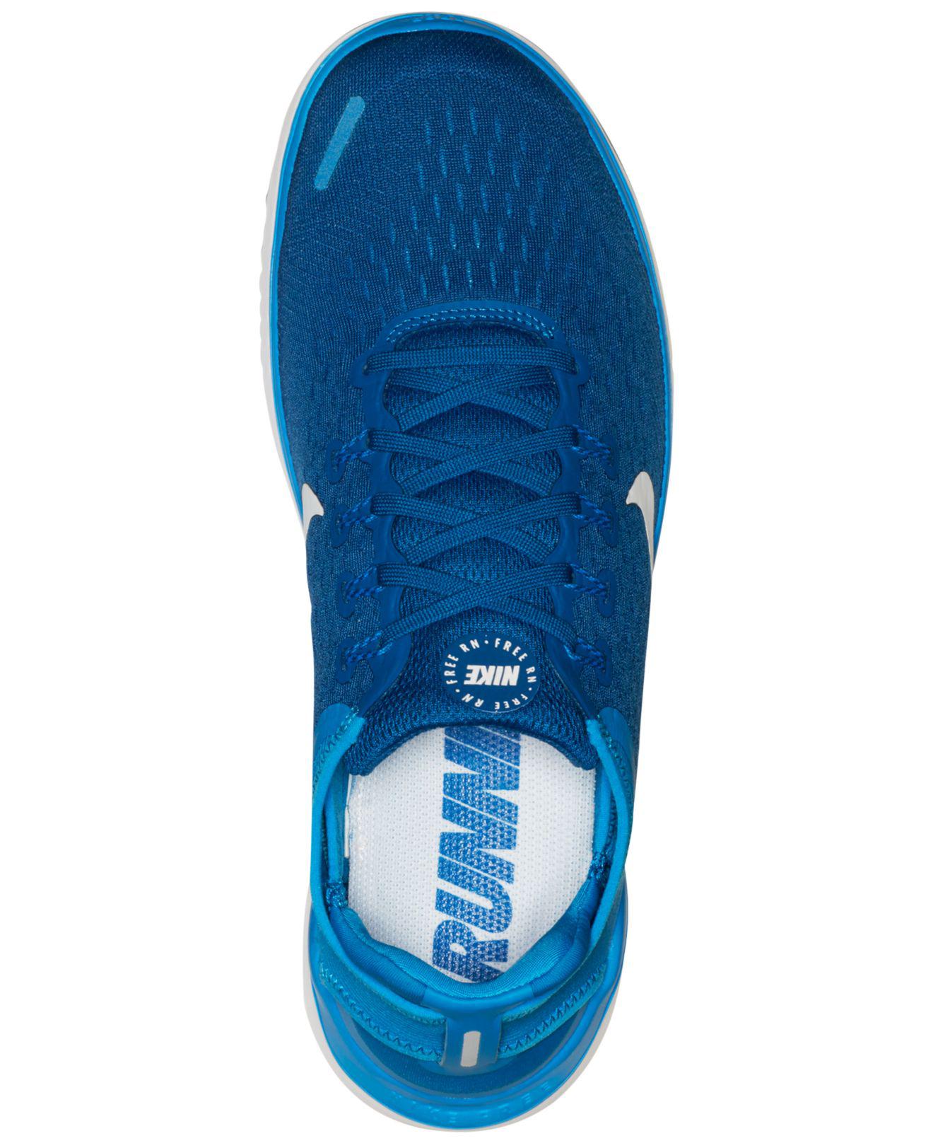 nike men's free run 2018 running sneakers from finish line