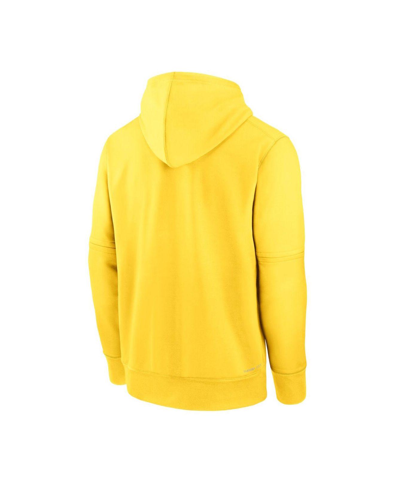 Nike Gold Boston Red Sox City Connect Pregame Performance Pullover Hoodie  in Yellow for Men