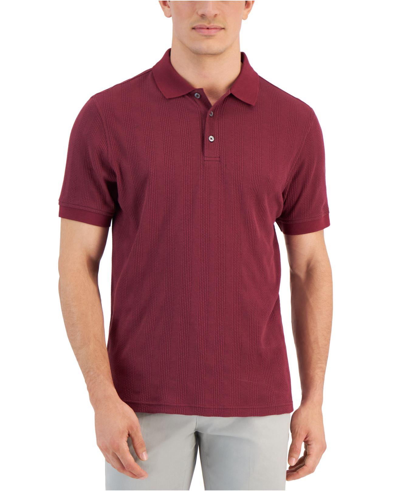 Alfani Men's Regular-Fit Solid Supima Blend Cotton Polo Shirt, Created for  Macy's - Macy's