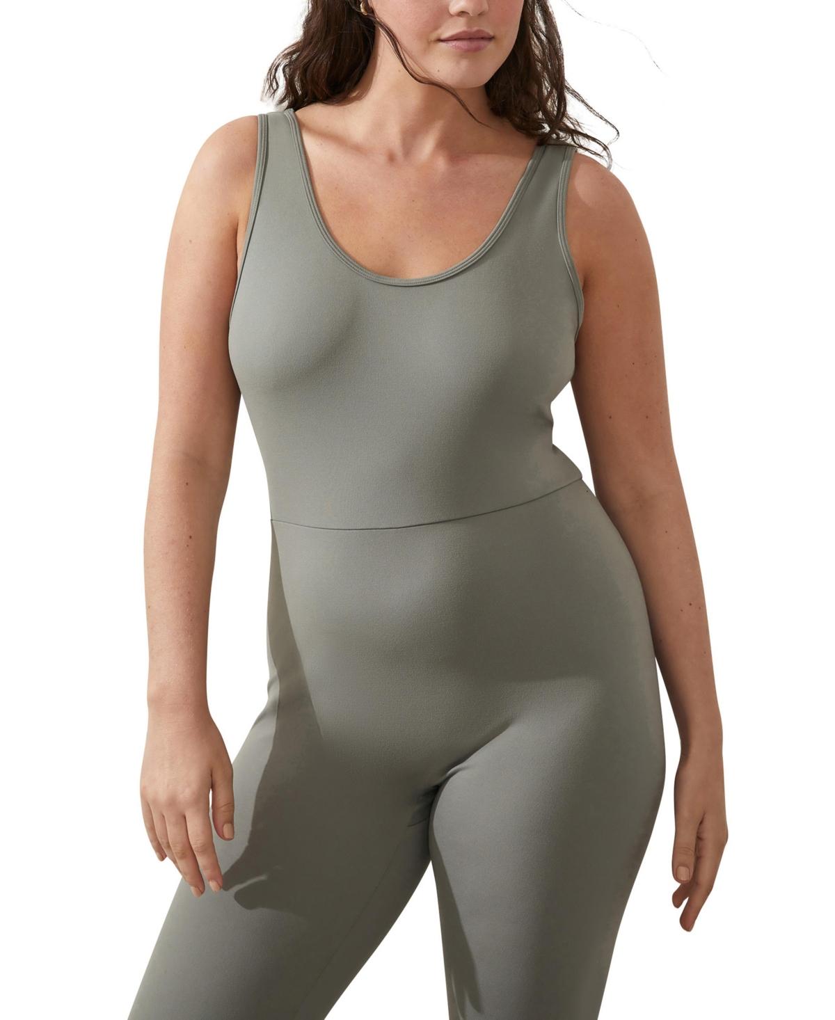 Cotton On Ultra Soft Strappy Back Full Length Onesie in Gray